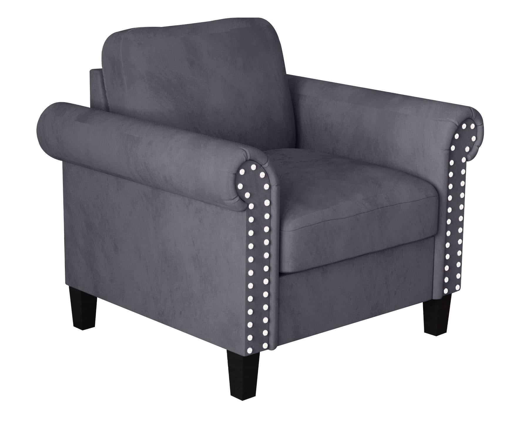 ALANI ACCENT CHAIR-GRAY - Ideal Furniture (Fresno,CA)