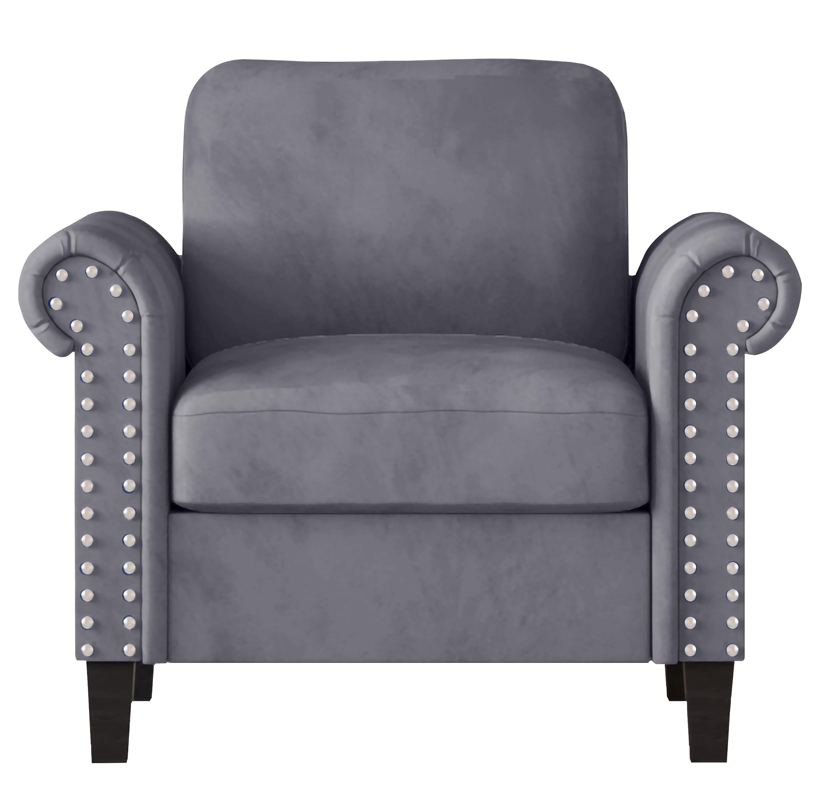 ALANI ACCENT CHAIR-GRAY - Ideal Furniture (Fresno,CA)