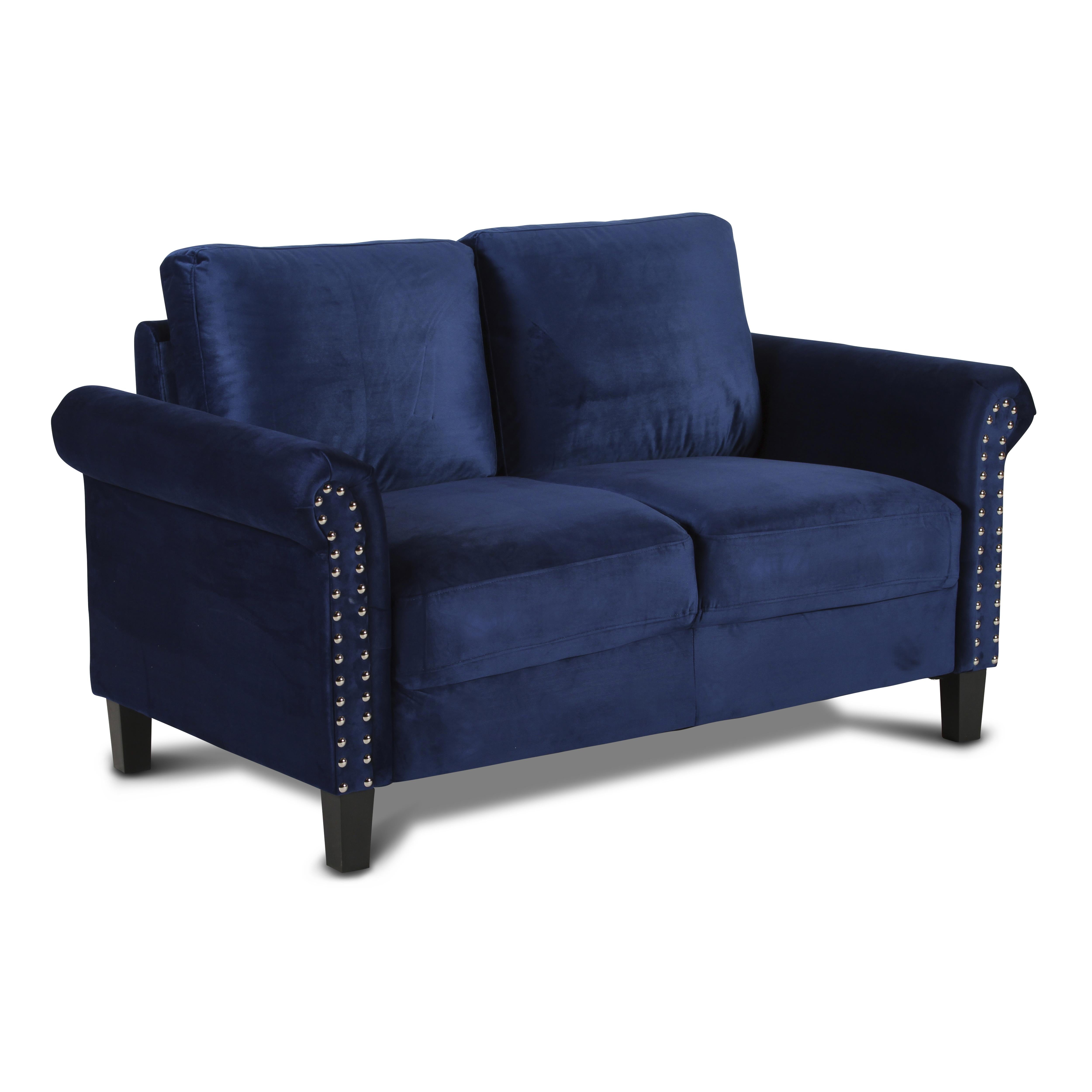ALANI LOVESEAT-DEEP BLUE - Ideal Furniture (Fresno,CA)