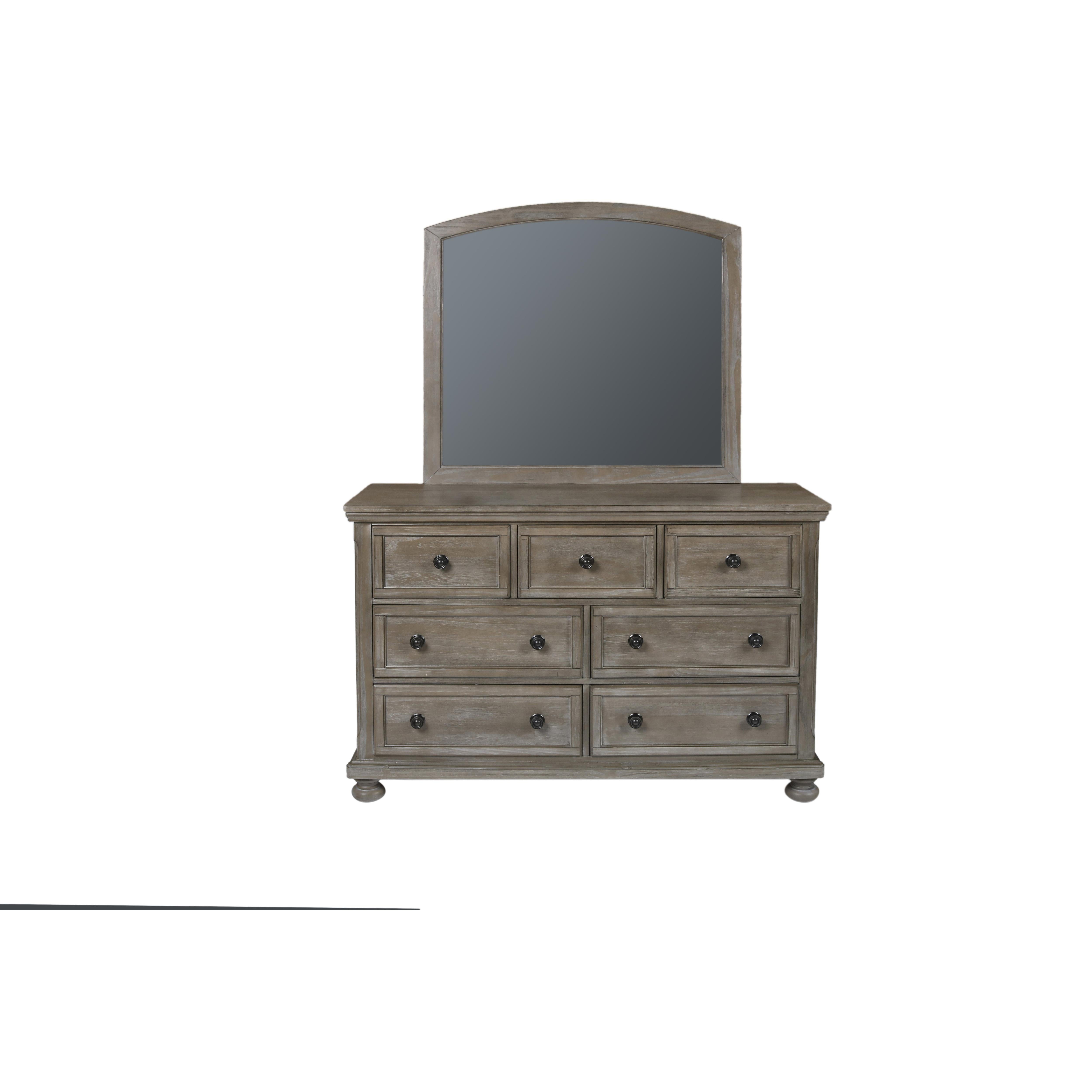 ALLEGRA YOUTH MIRROR-PEWTER - Ideal Furniture (Fresno,CA)