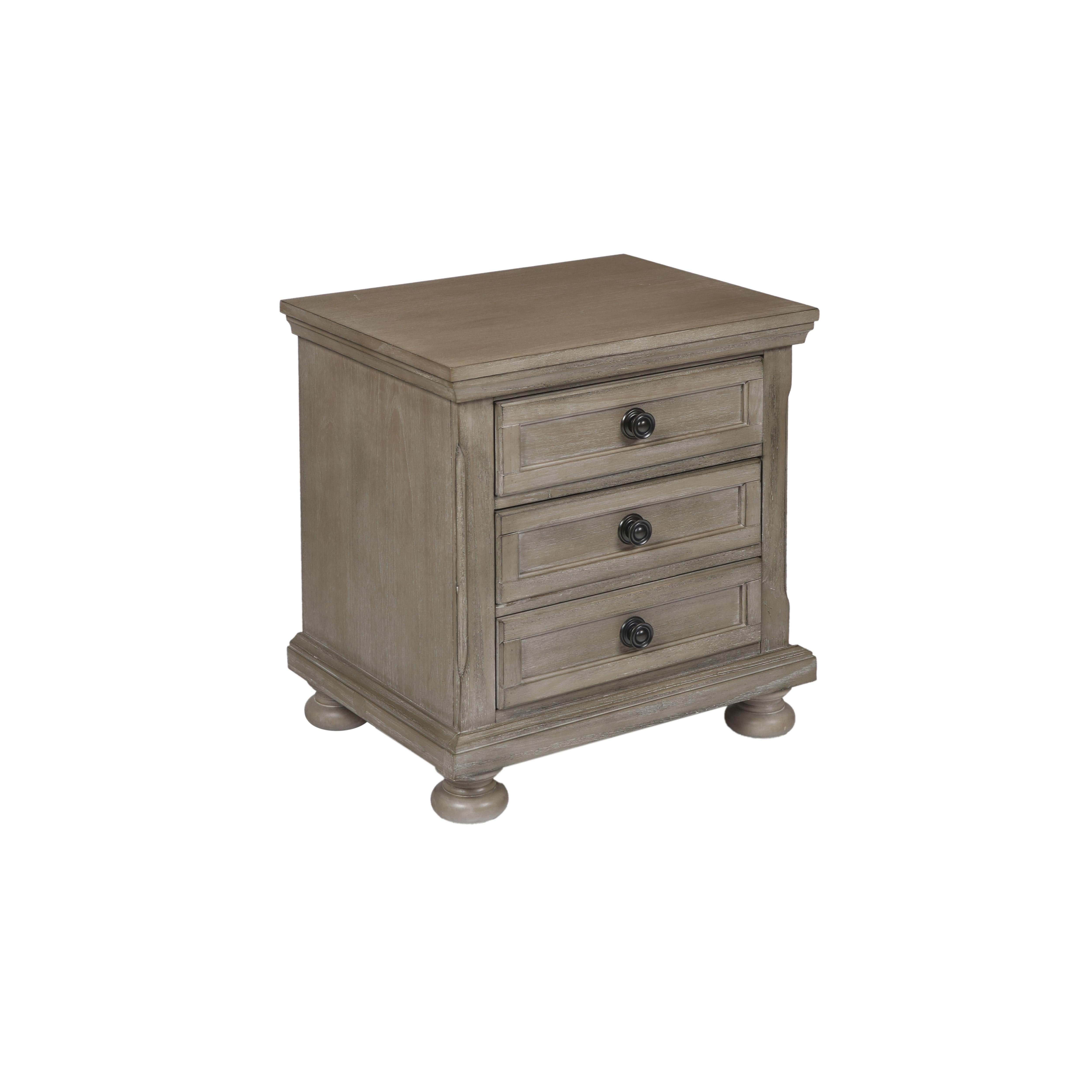ALLEGRA YOUTH NIGHTSTAND-PEWTER - Ideal Furniture (Fresno,CA)