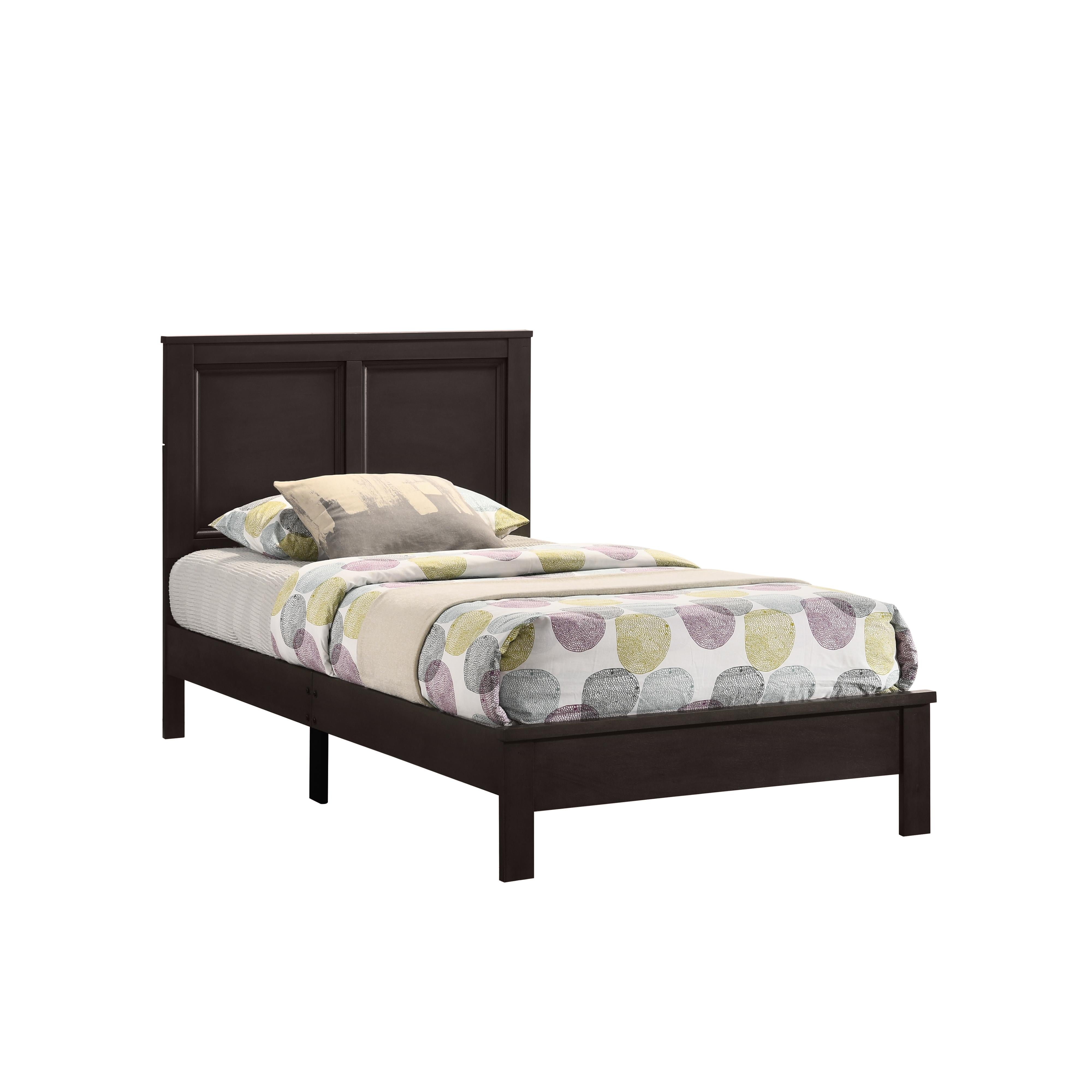 ARIES 3/3 T PANEL BED-HB/FB/RAILS-MERLOT - Ideal Furniture (Fresno,CA)