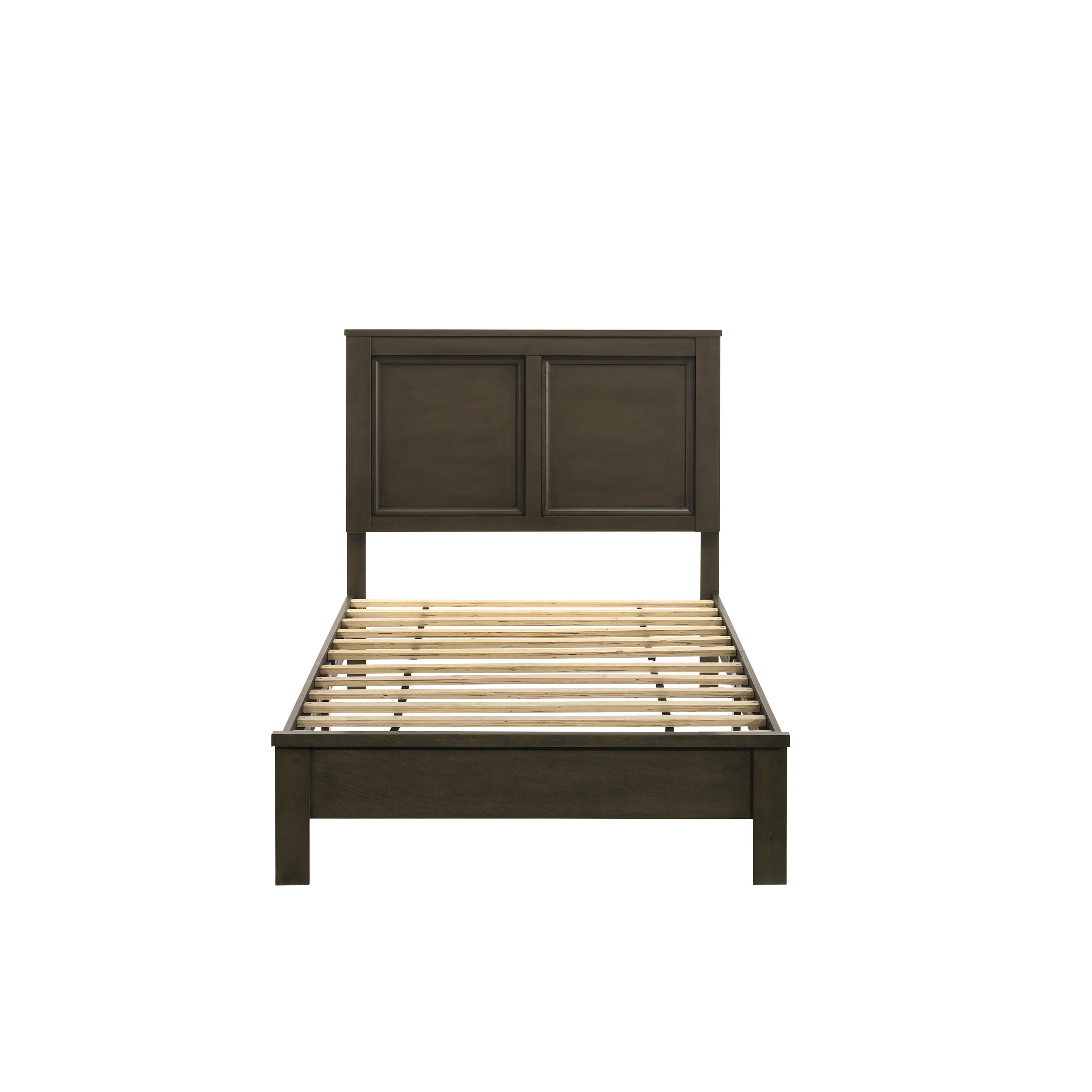 ARIES 4/6 F PANEL BED-HB/FB/RAILS-GRAY - Ideal Furniture (Fresno,CA)