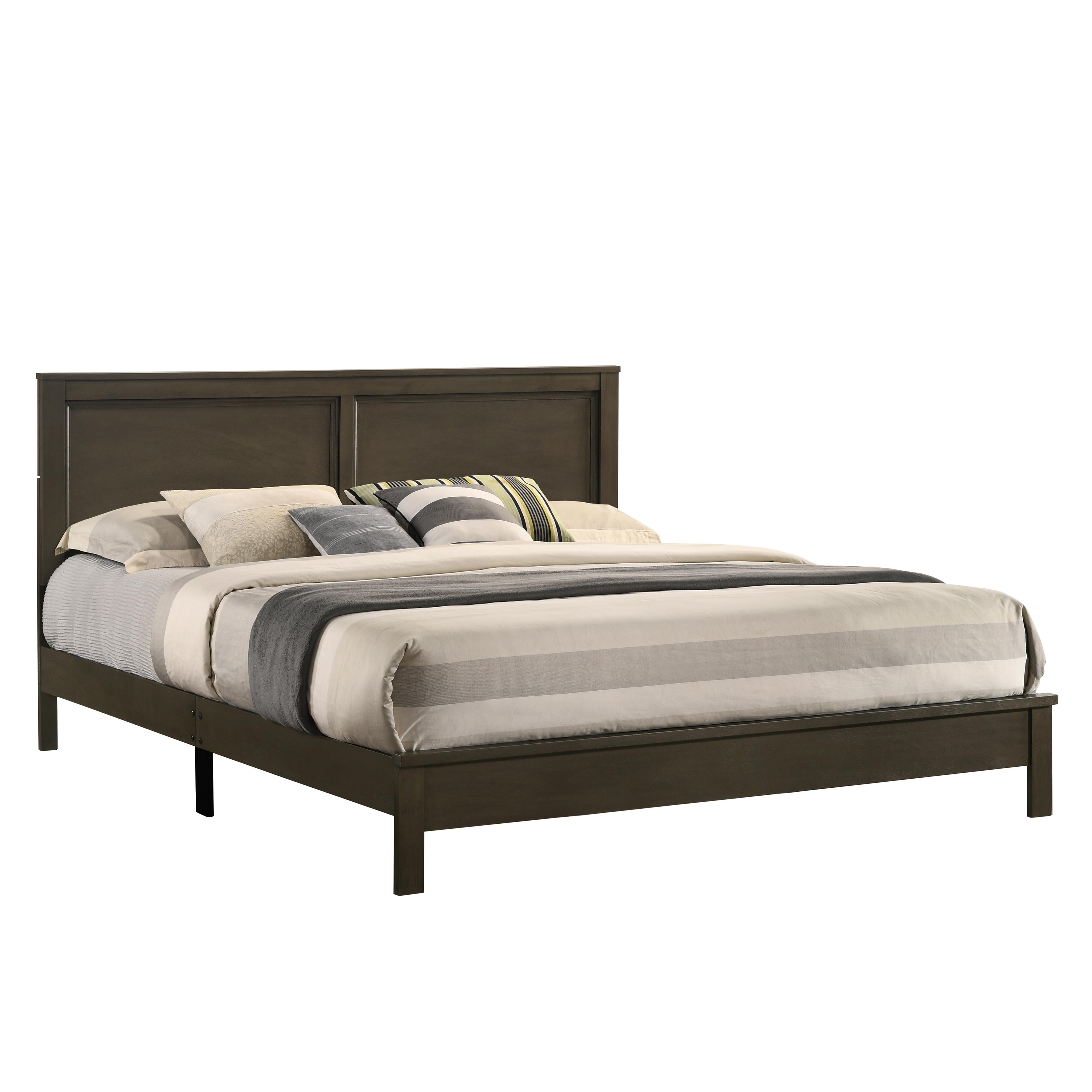 ARIES 6/6 EK PANEL BED-HB/FB/RAILS-GRAY - Ideal Furniture (Fresno,CA)