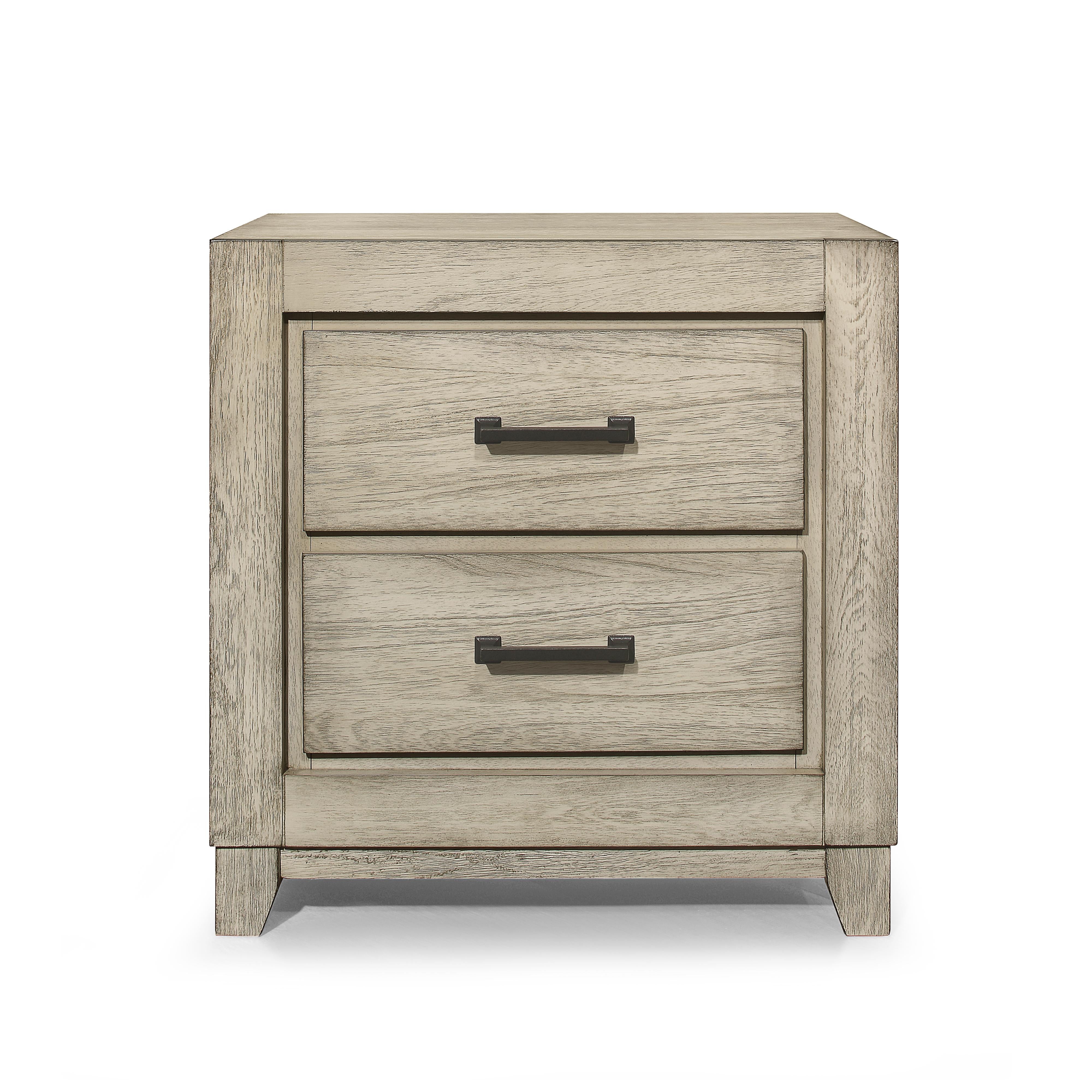 ASHLAND NIGHTSTAND-RUSTIC WHITE - Ideal Furniture (Fresno,CA)