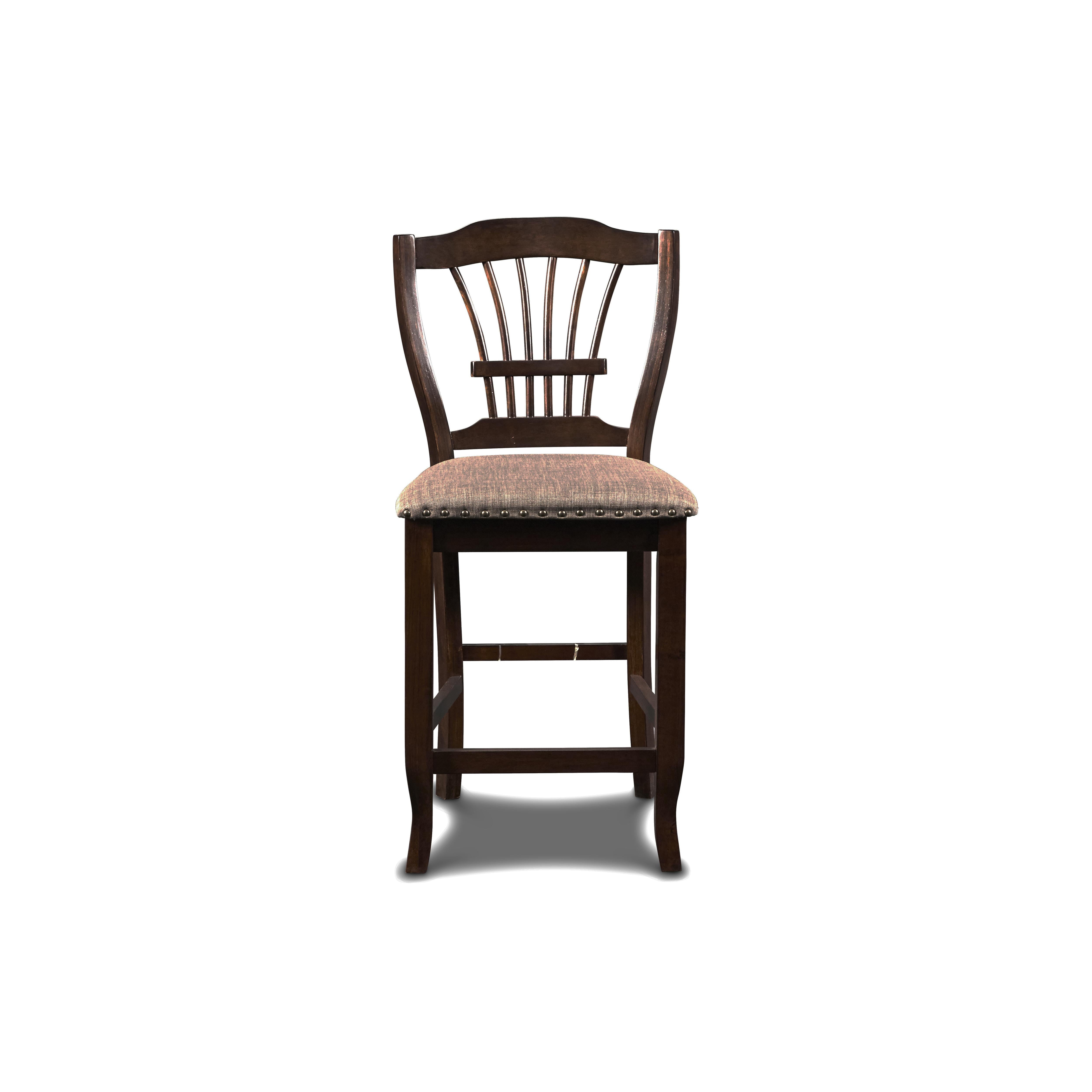 BIXBY COUNTER CHAIR (2 PER CARTON)-ESPRESSO - Ideal Furniture (Fresno,CA)