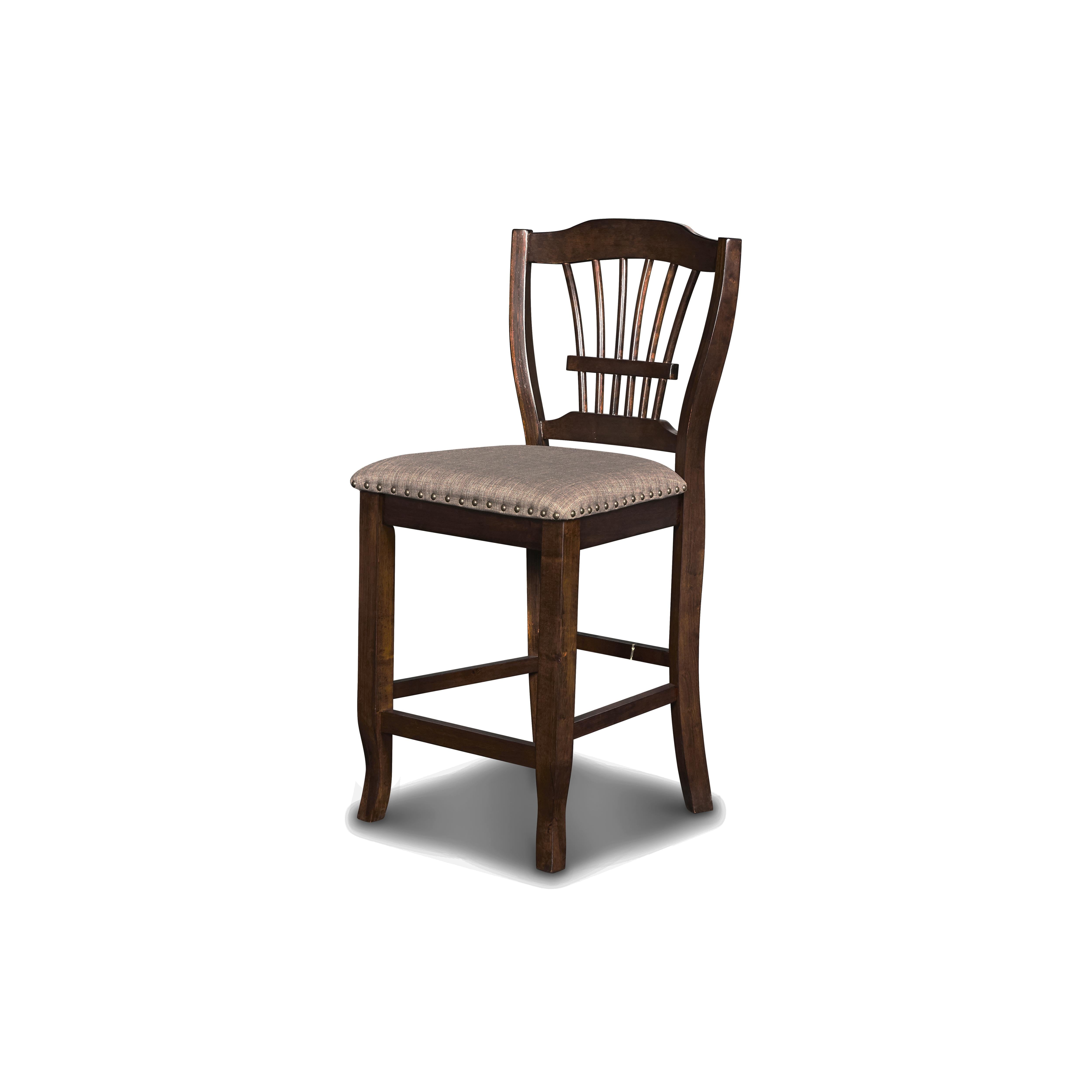 BIXBY COUNTER CHAIR (2 PER CARTON)-ESPRESSO - Ideal Furniture (Fresno,CA)