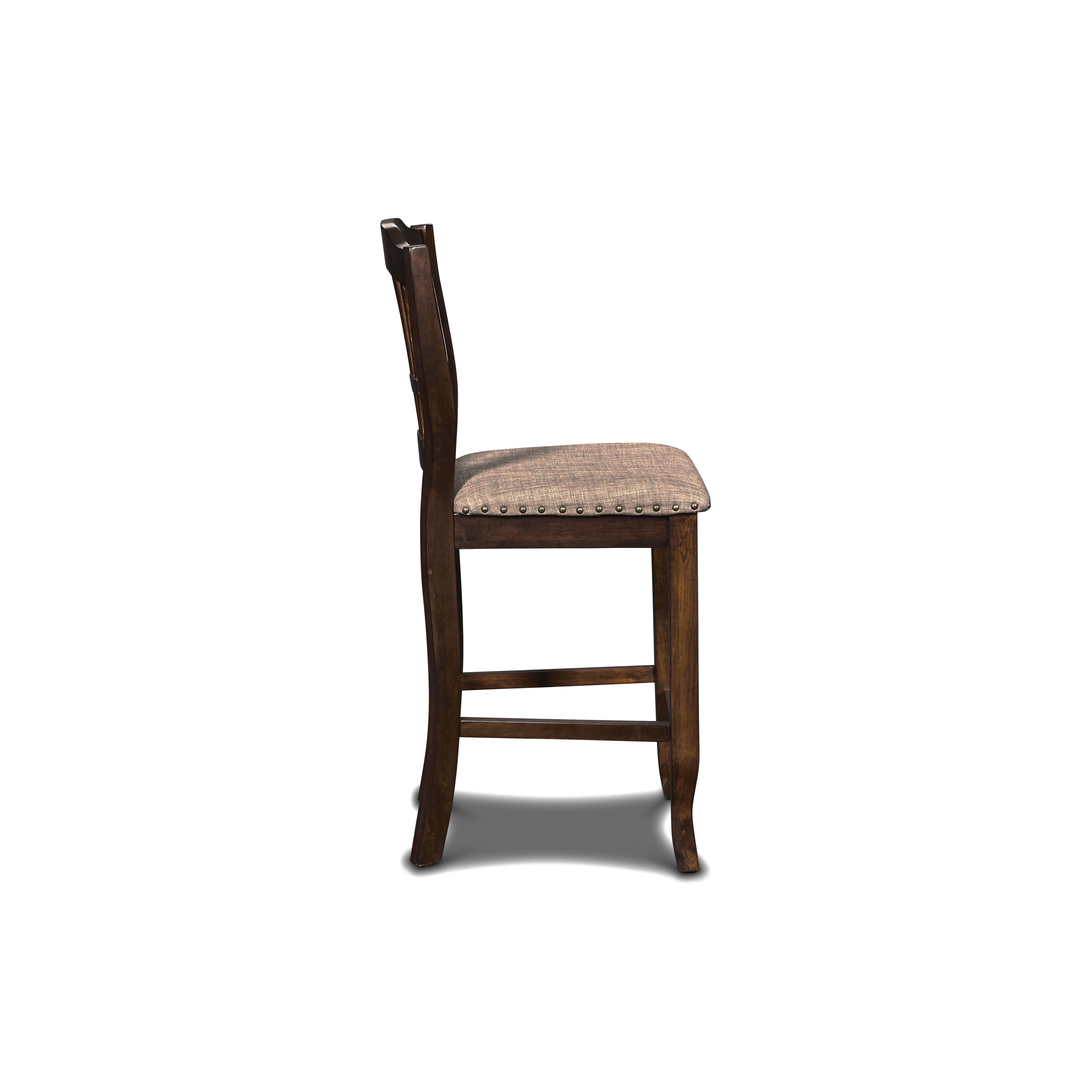 BIXBY COUNTER CHAIR (2 PER CARTON)-ESPRESSO - Ideal Furniture (Fresno,CA)