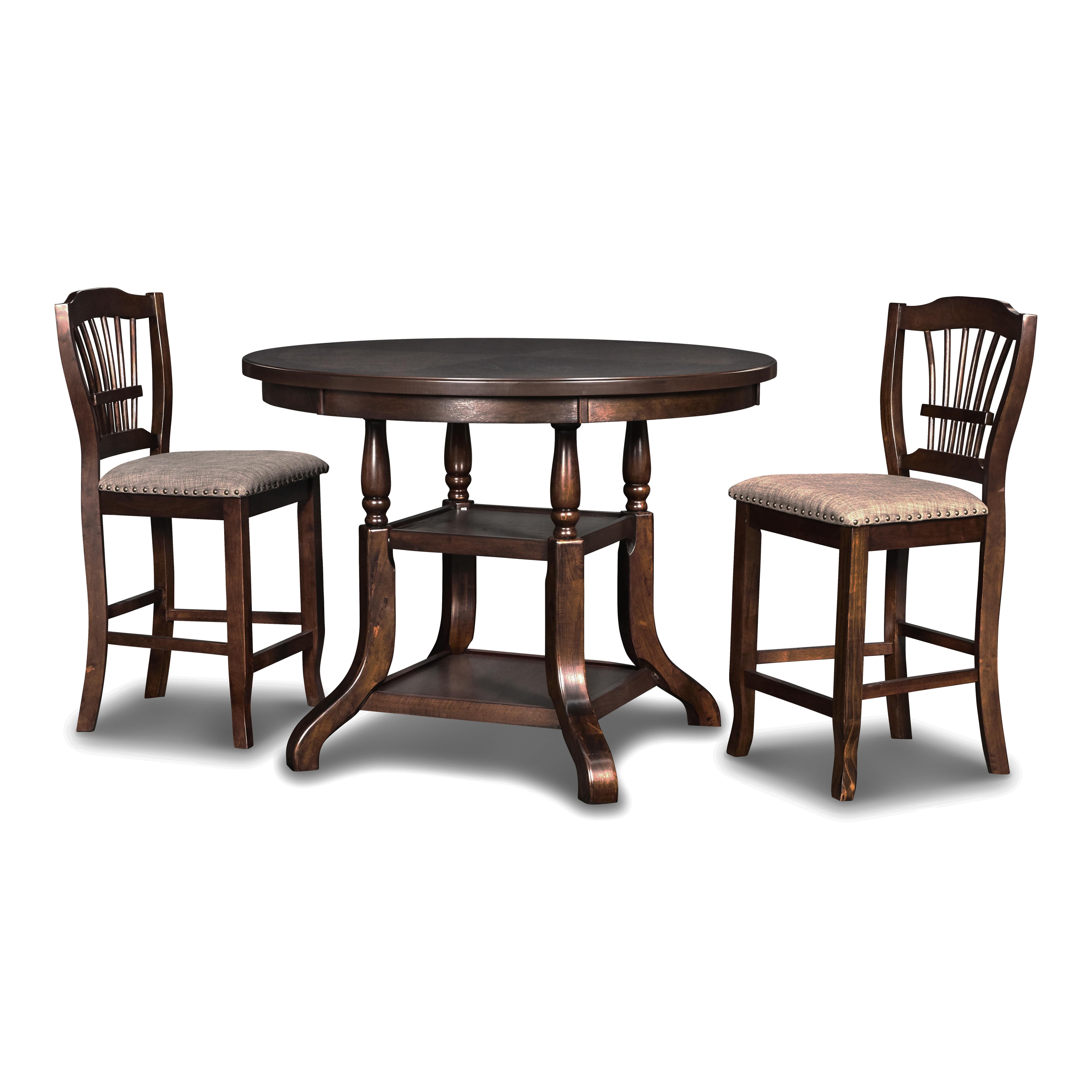 BIXBY COUNTER DINING TABLE-ESPRESSO - Ideal Furniture (Fresno,CA)