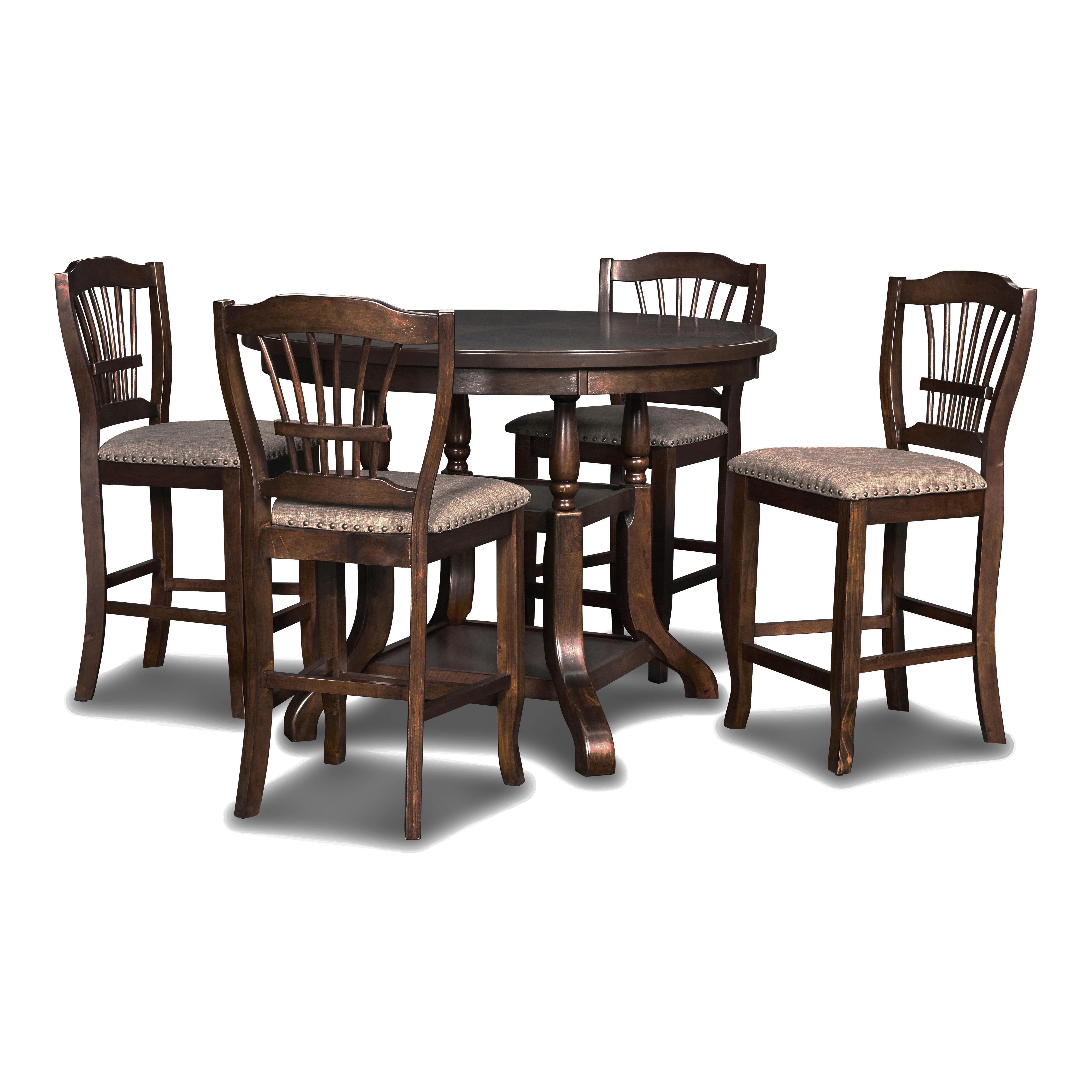 BIXBY COUNTER DINING TABLE-ESPRESSO - Ideal Furniture (Fresno,CA)