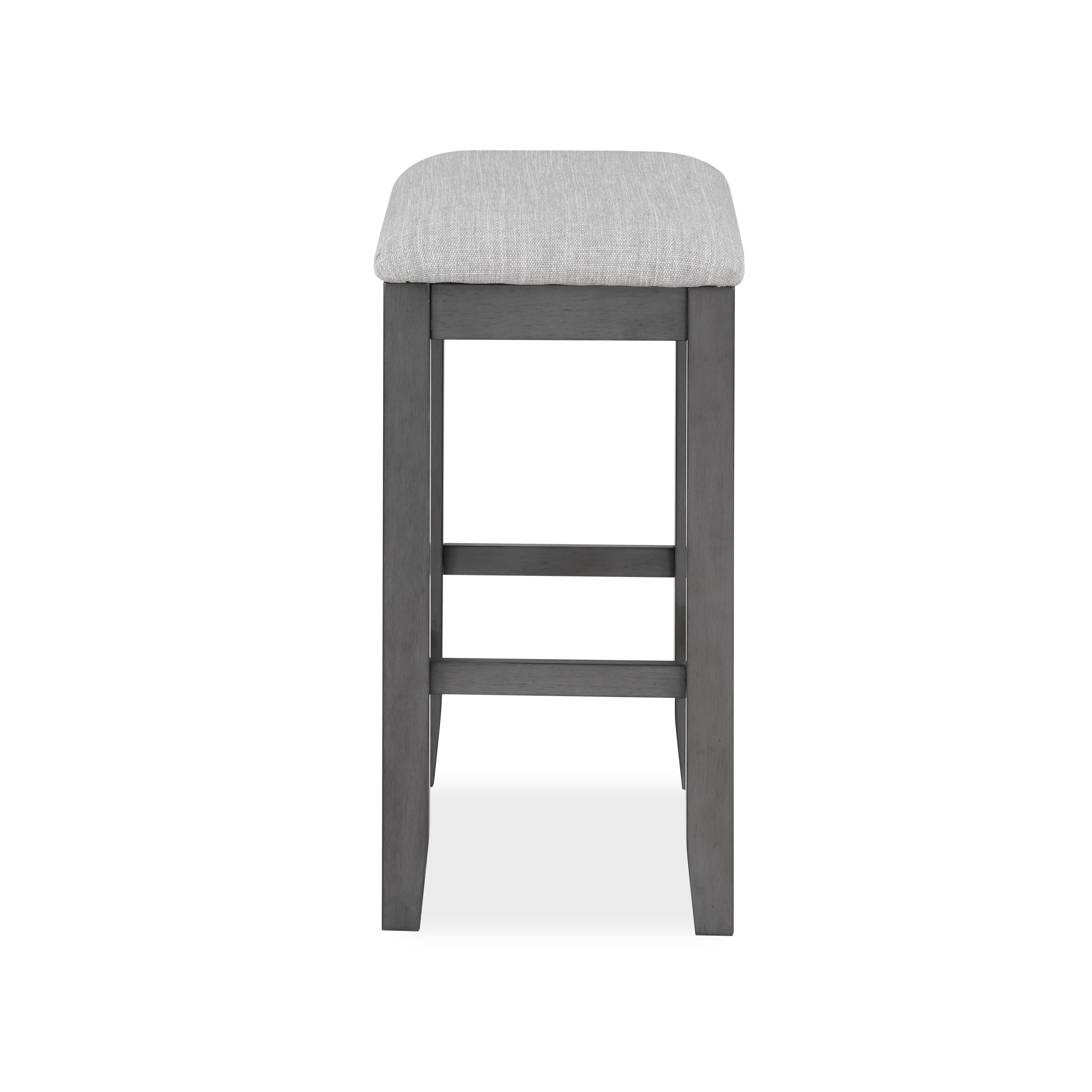 BELLA COUNTER TABLE & 2 STOOLS-GRAY - Ideal Furniture (Fresno,CA)