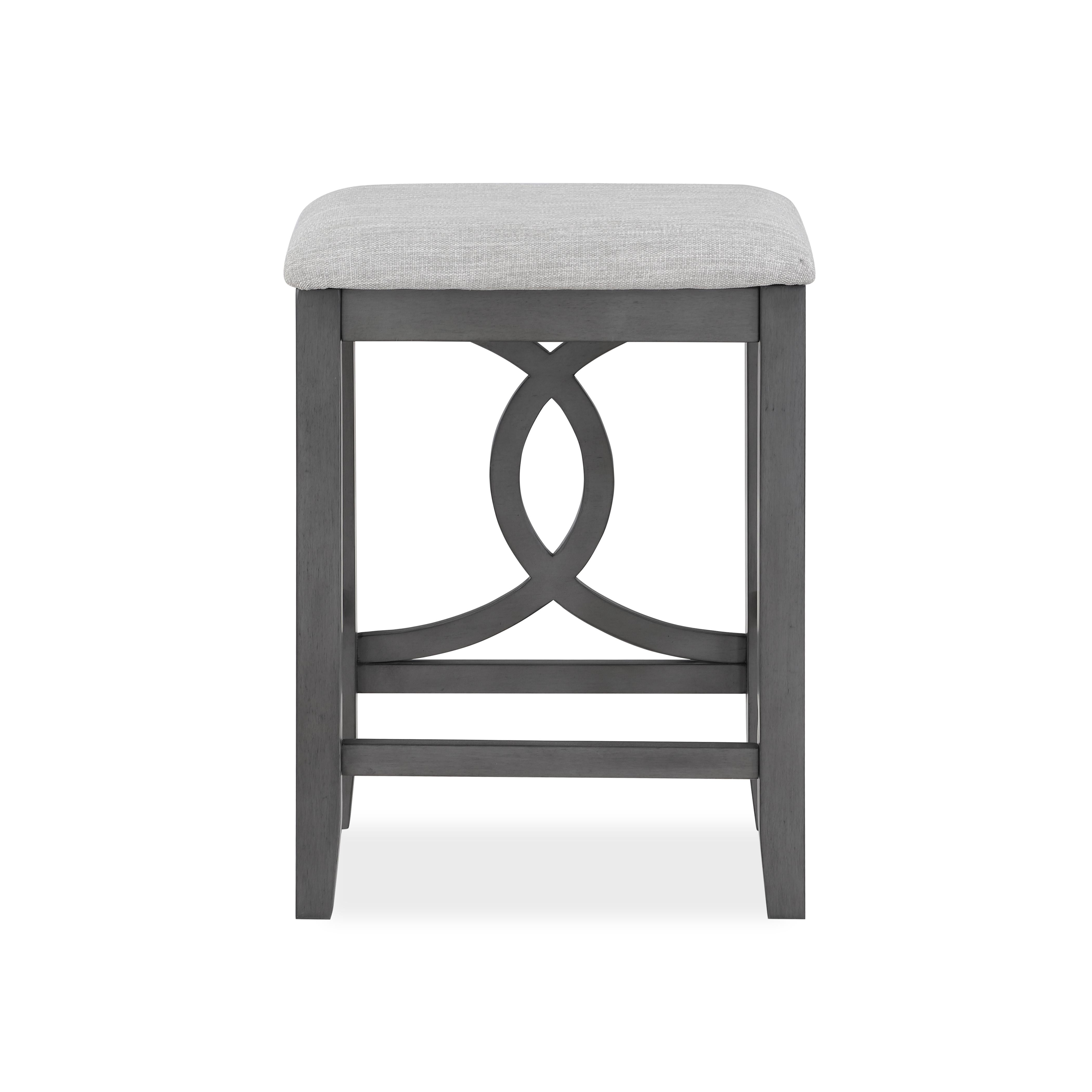 BELLA COUNTER TABLE & 2 STOOLS-GRAY - Ideal Furniture (Fresno,CA)