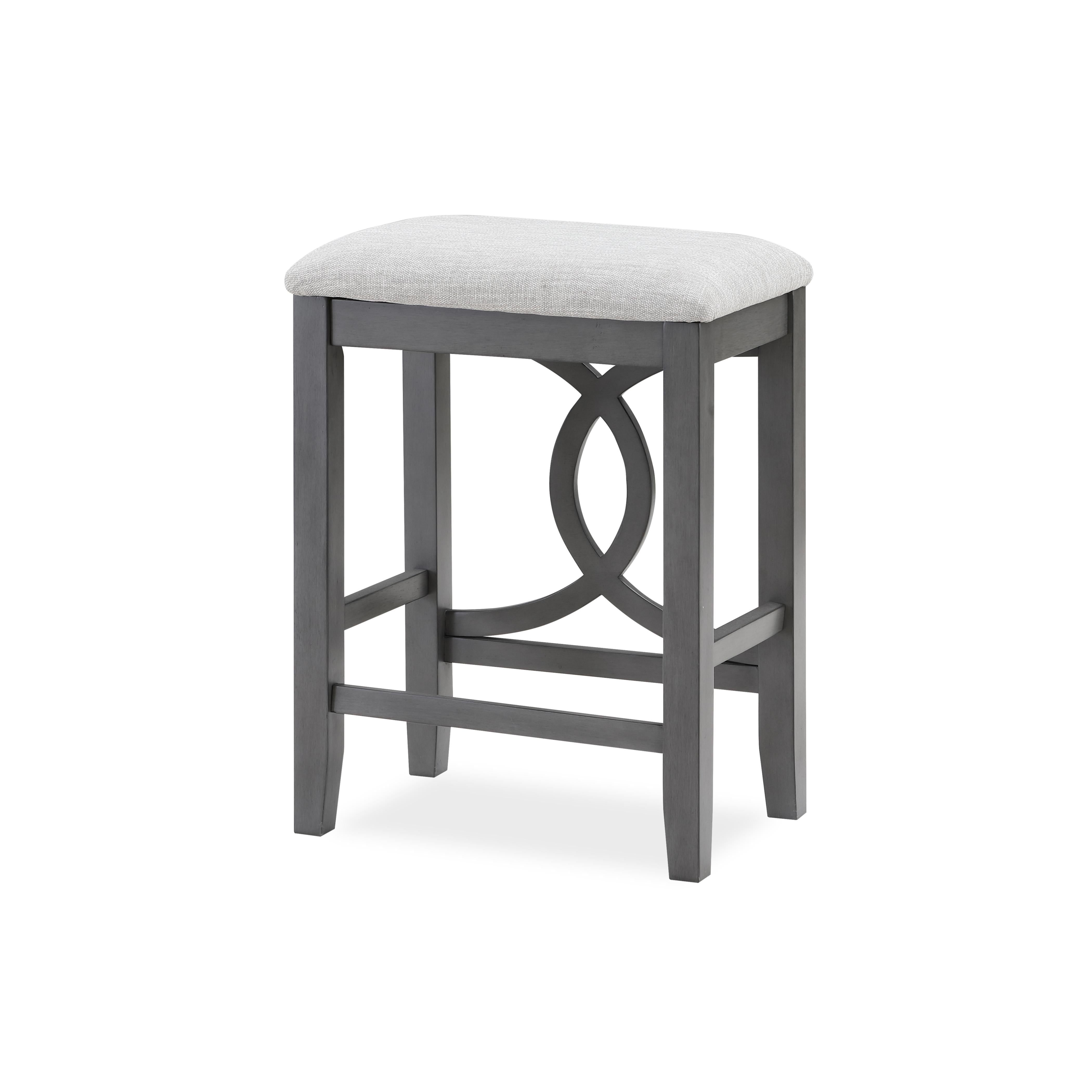 BELLA COUNTER TABLE & 2 STOOLS-GRAY - Ideal Furniture (Fresno,CA)