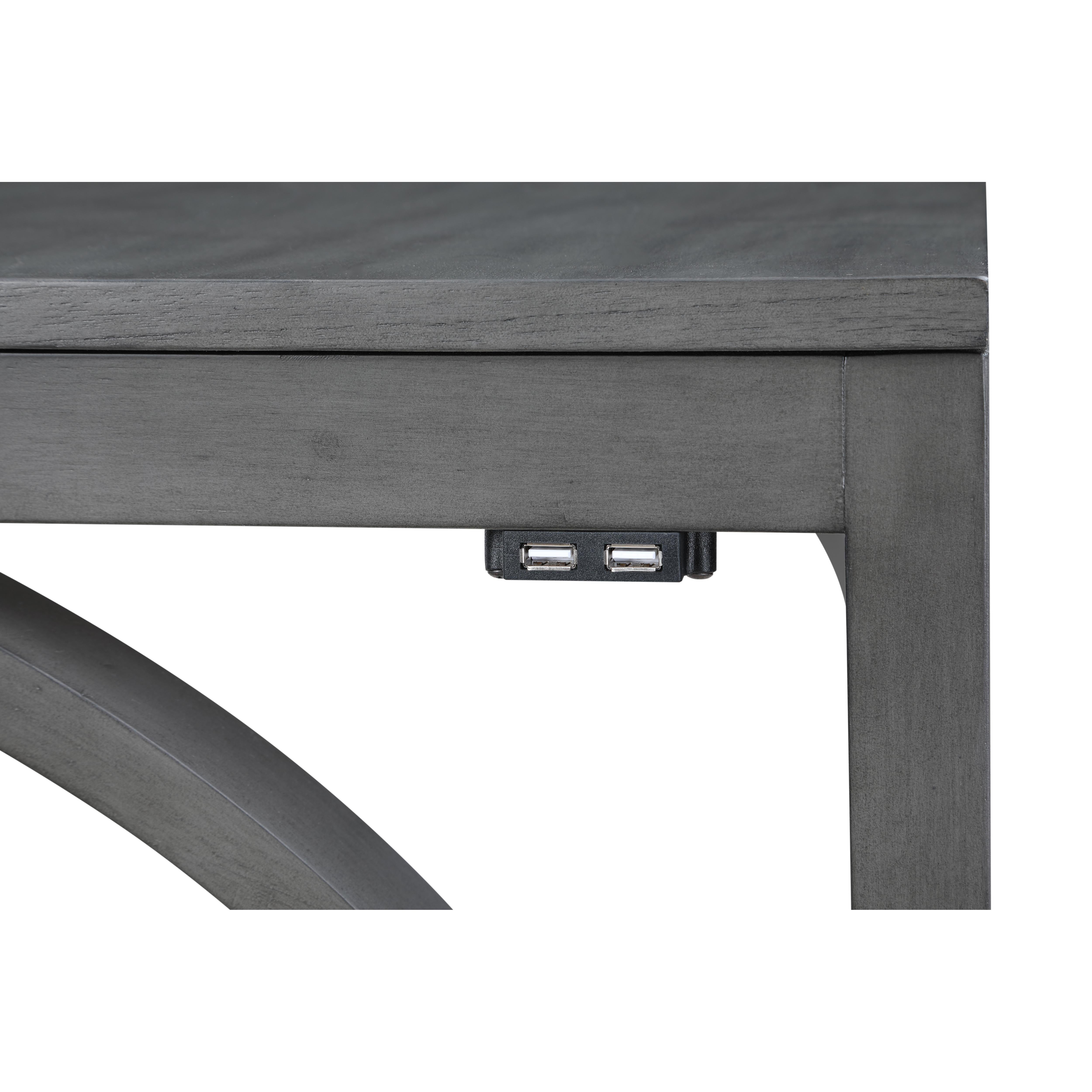 BELLA COUNTER TABLE & 2 STOOLS-GRAY - Ideal Furniture (Fresno,CA)