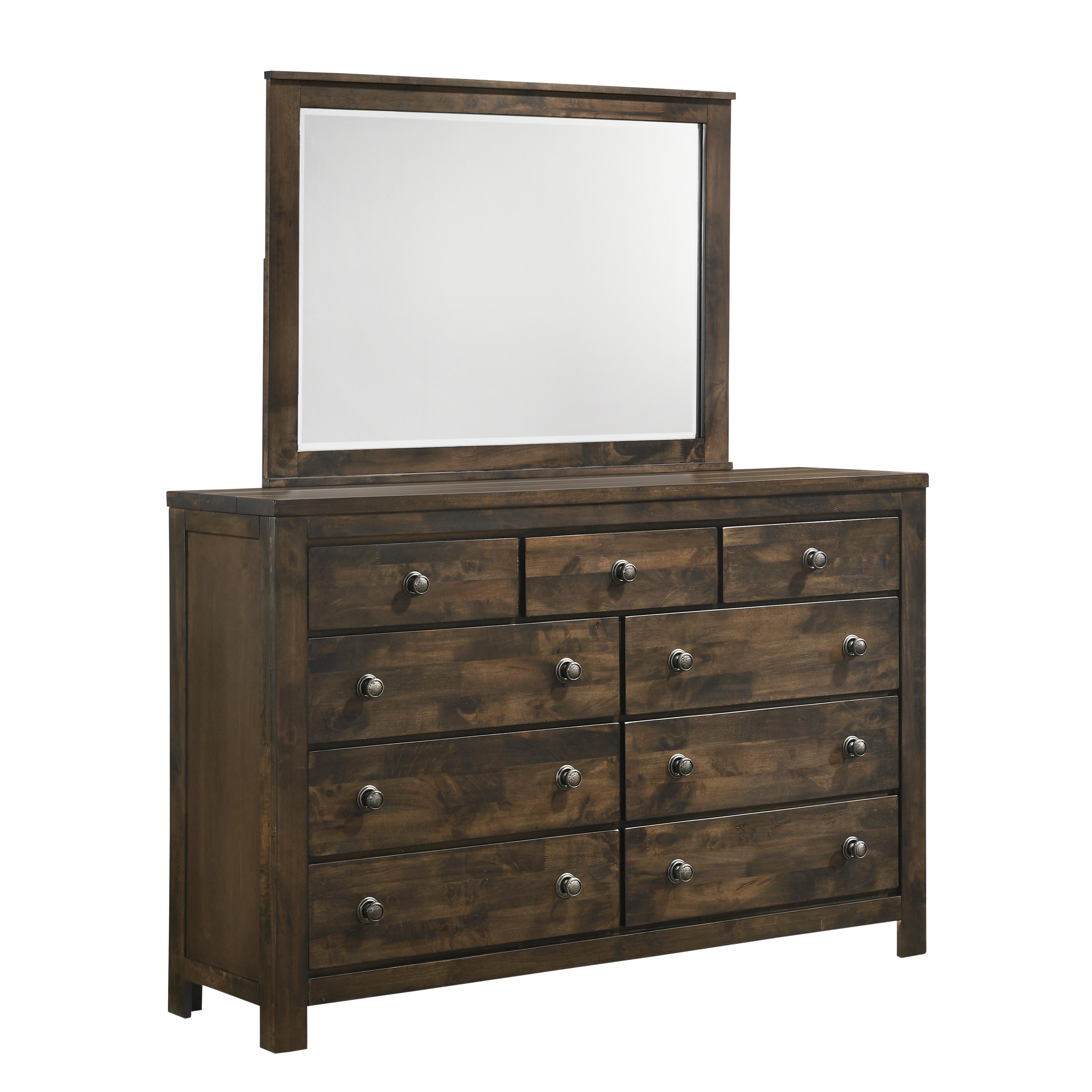 BLUE RIDGE MIRROR-RUSTIC GRAY - Ideal Furniture (Fresno,CA)