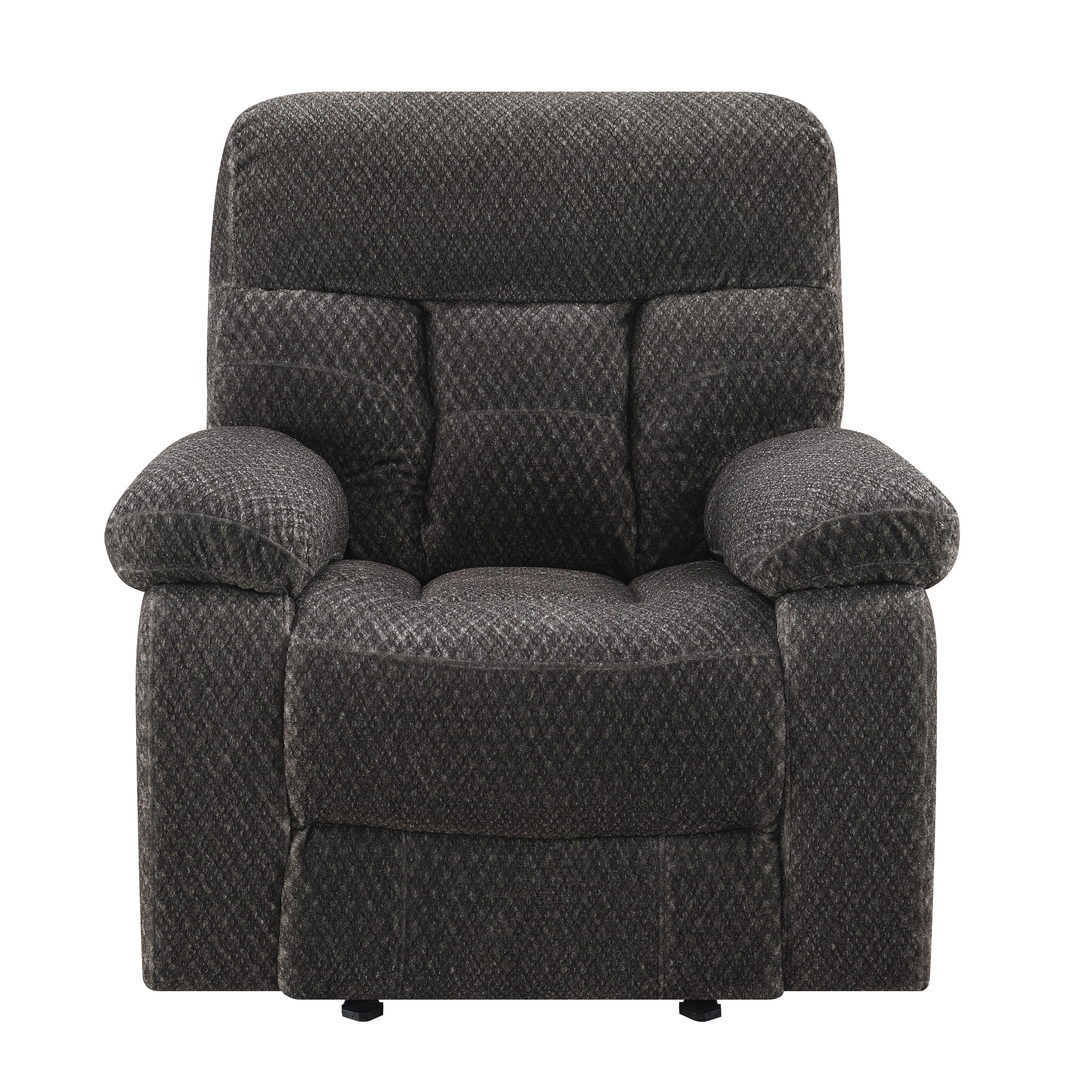 BRAVO GLIDER RECLINER-CHARCOAL - Ideal Furniture (Fresno,CA)