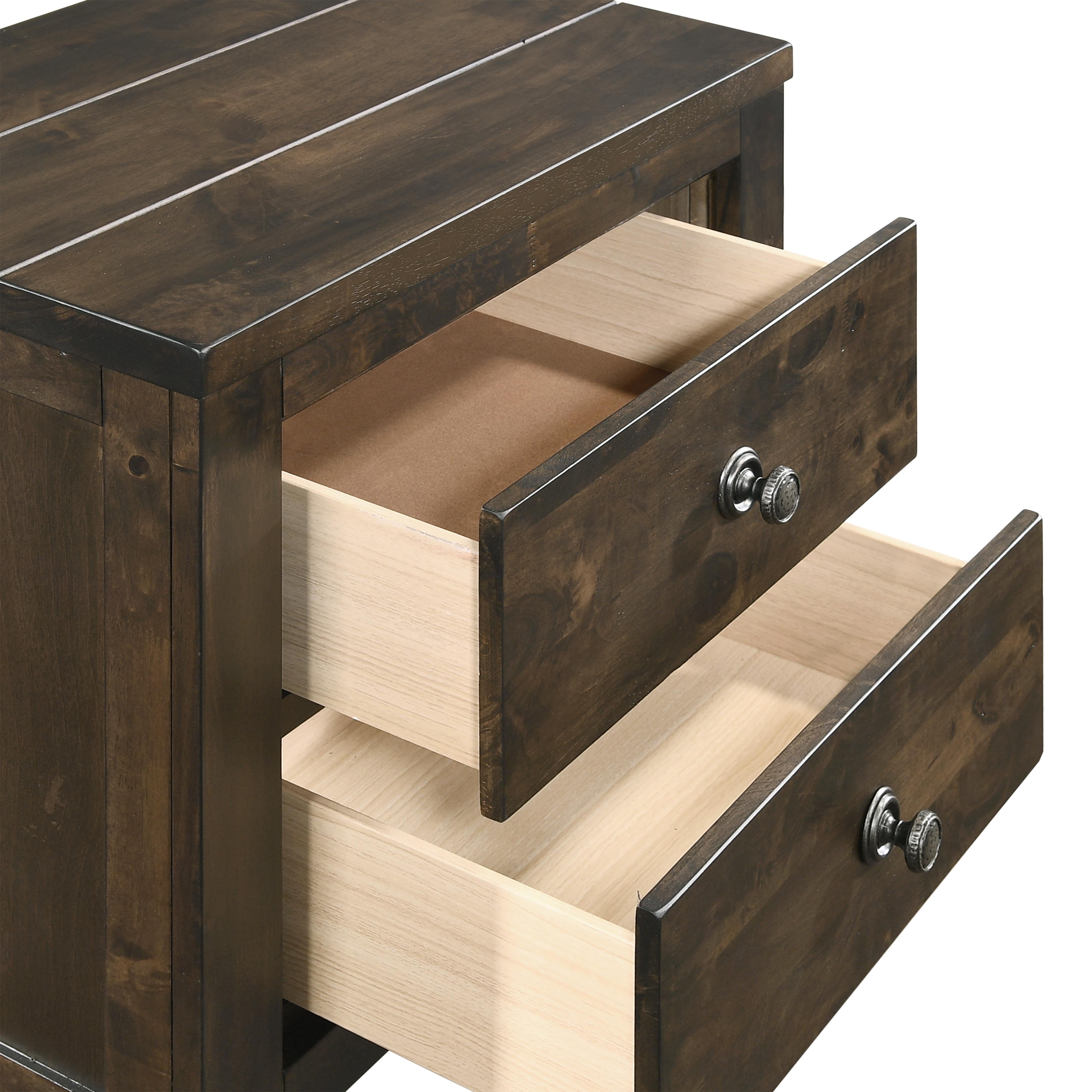 BLUE RIDGE NIGHTSTAND-RUSTIC GRAY - Ideal Furniture (Fresno,CA)