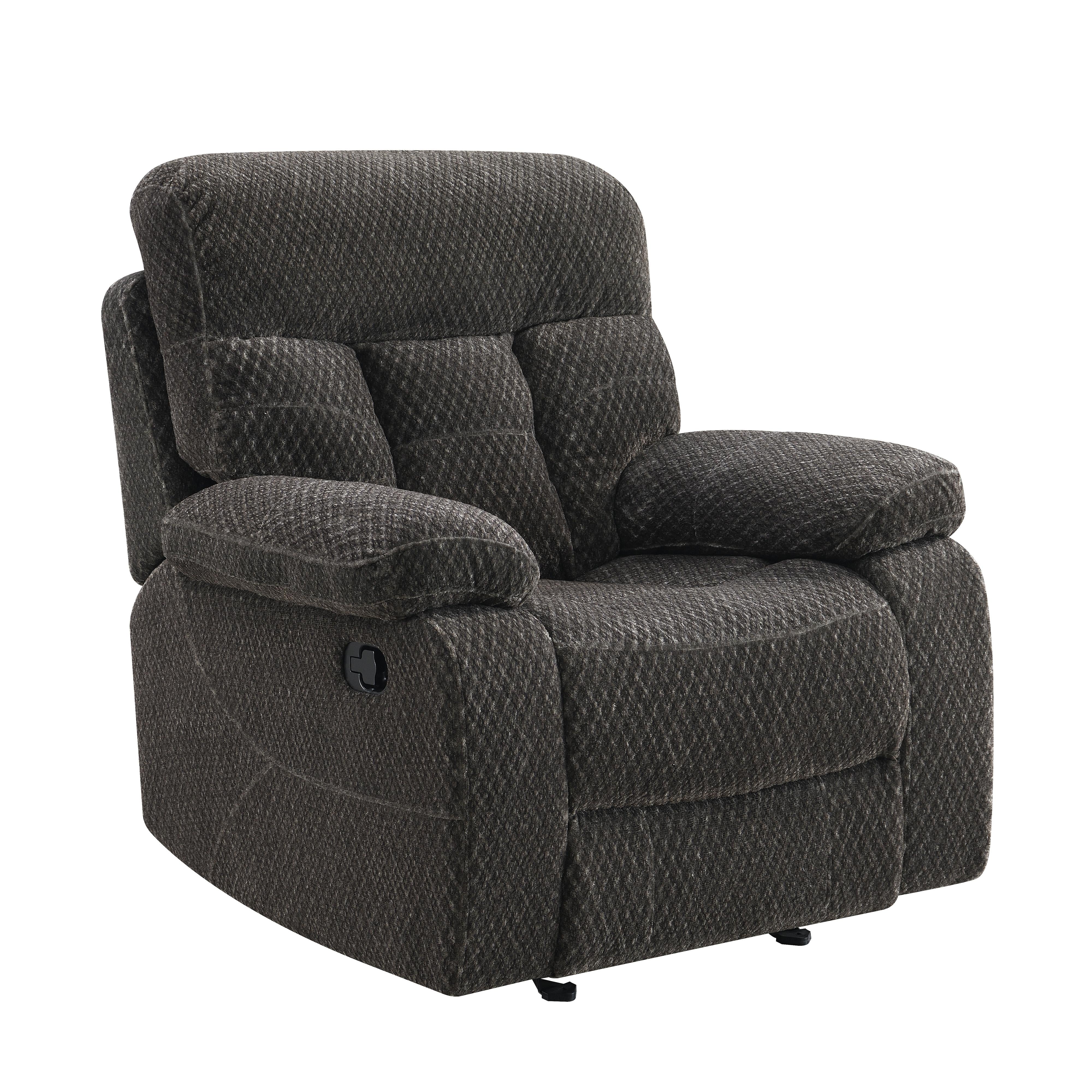 BRAVO GLIDER RECLINER-CHARCOAL - Ideal Furniture (Fresno,CA)
