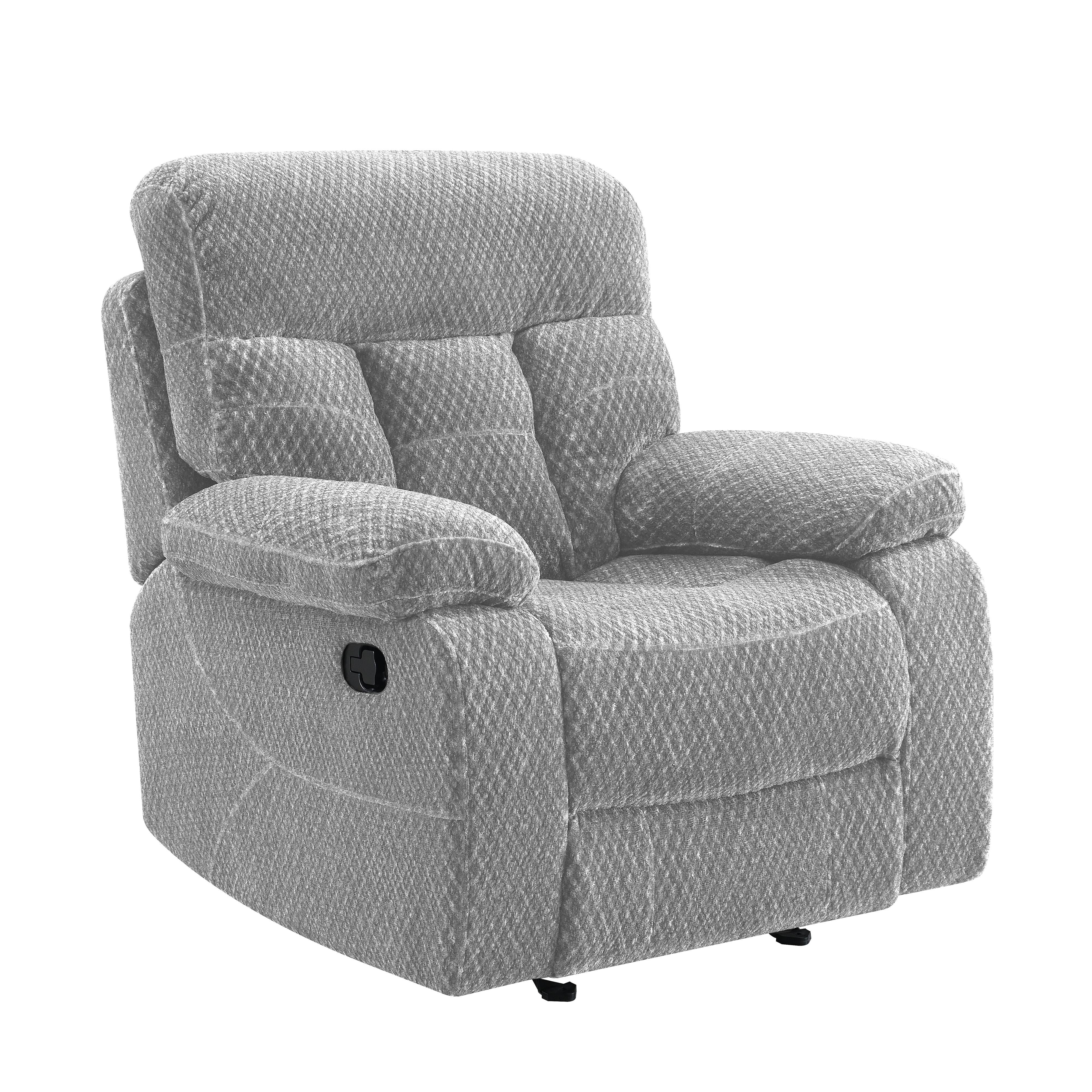 BRAVO GLIDER RECLINER-STONE - Ideal Furniture (Fresno,CA)