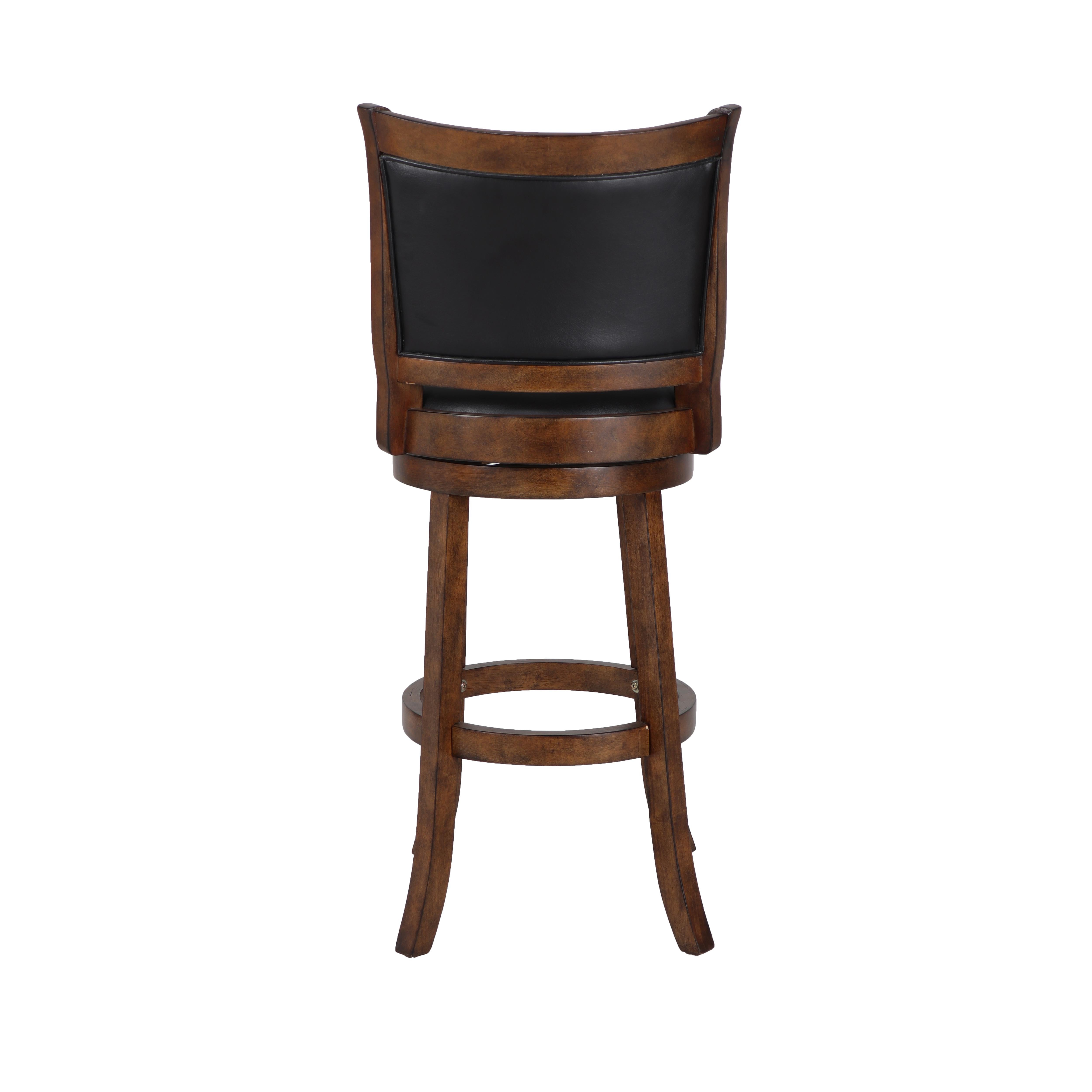 BRISTOL 29" BAR STOOL-DK BROWN W/PU SEAT - Ideal Furniture (Fresno,CA)