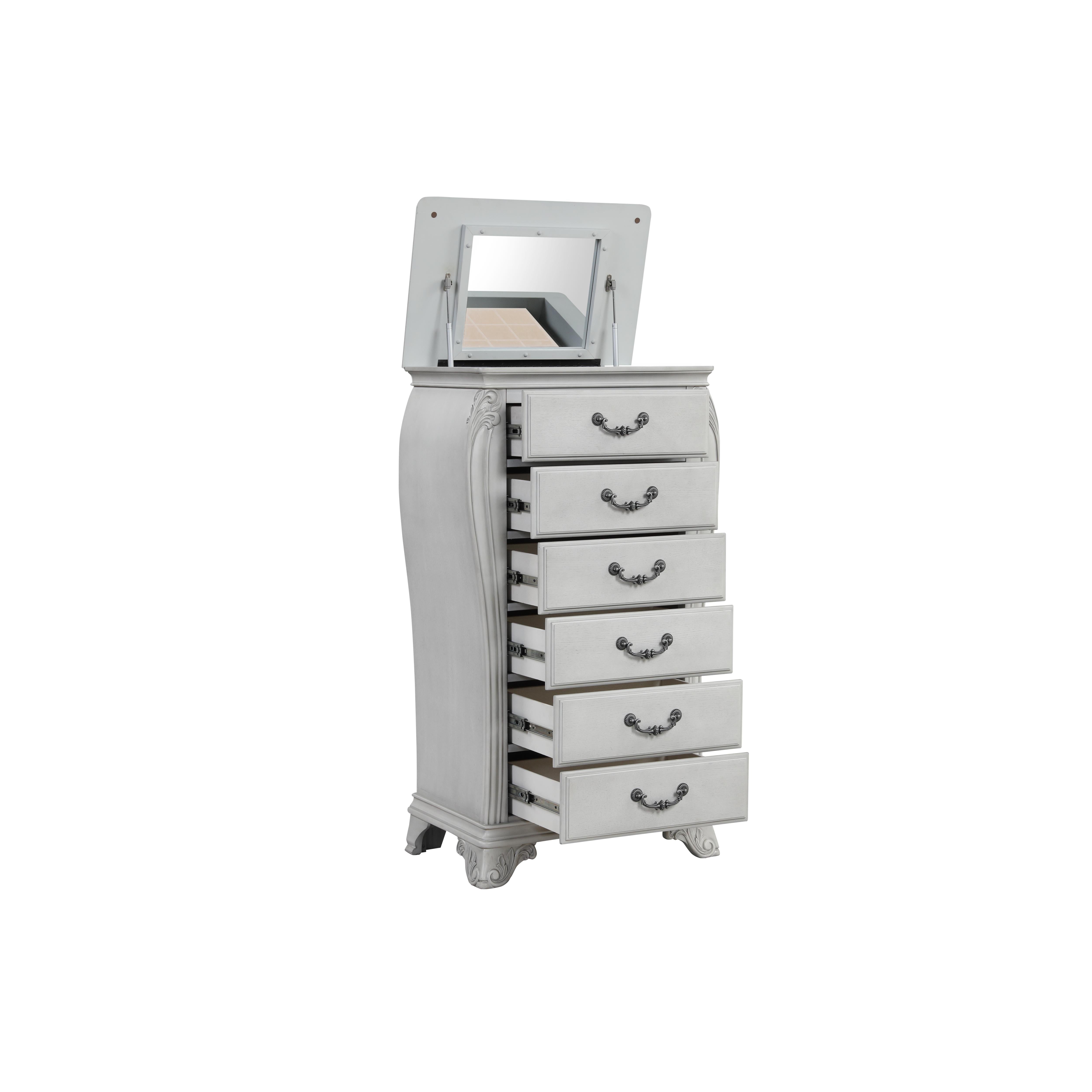 CAMBRIA HILLS JEWLERY CHEST-MIST GRAY - Ideal Furniture (Fresno,CA)