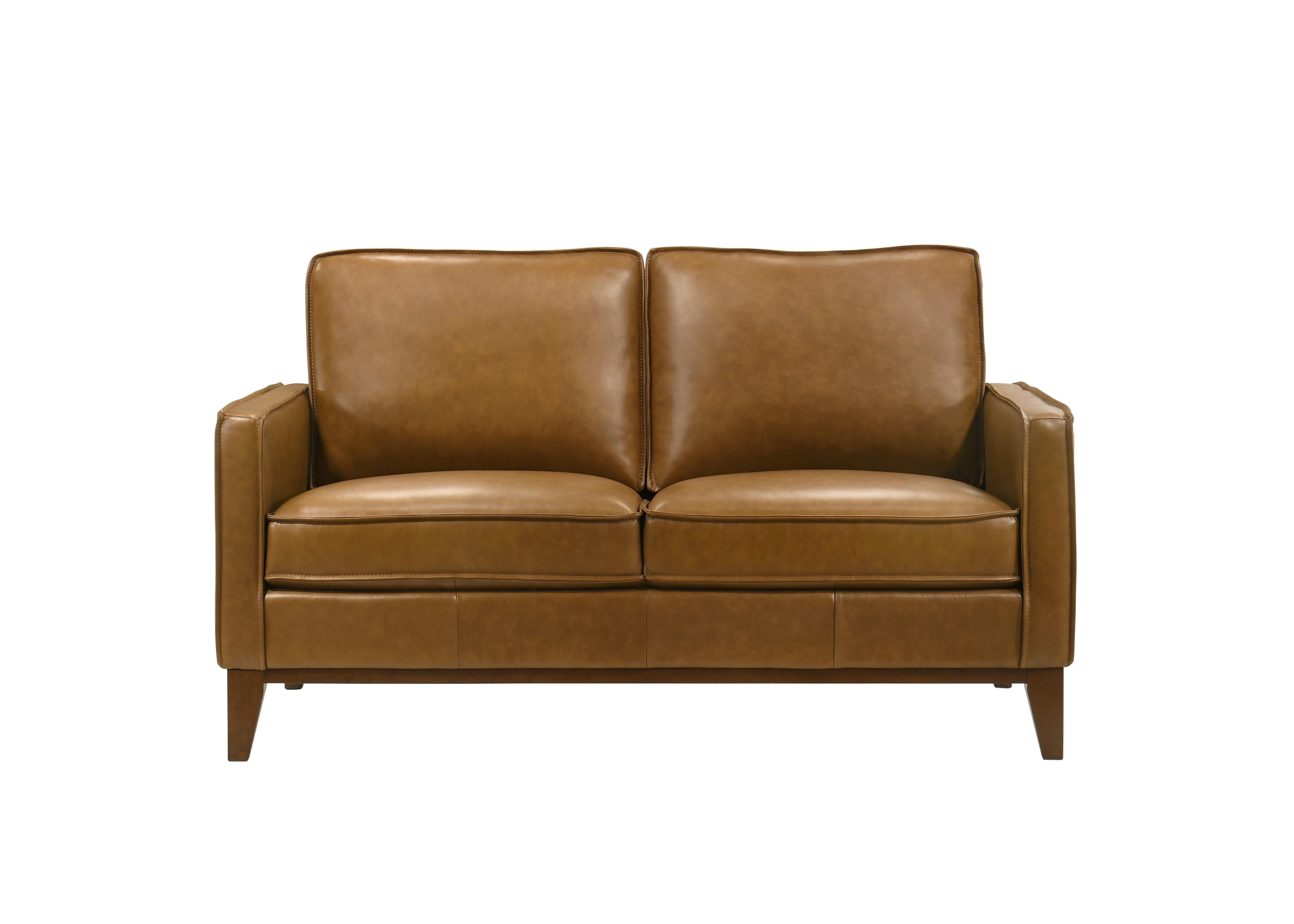 CASPAR LOVESEAT-CARAMEL - Ideal Furniture (Fresno,CA)