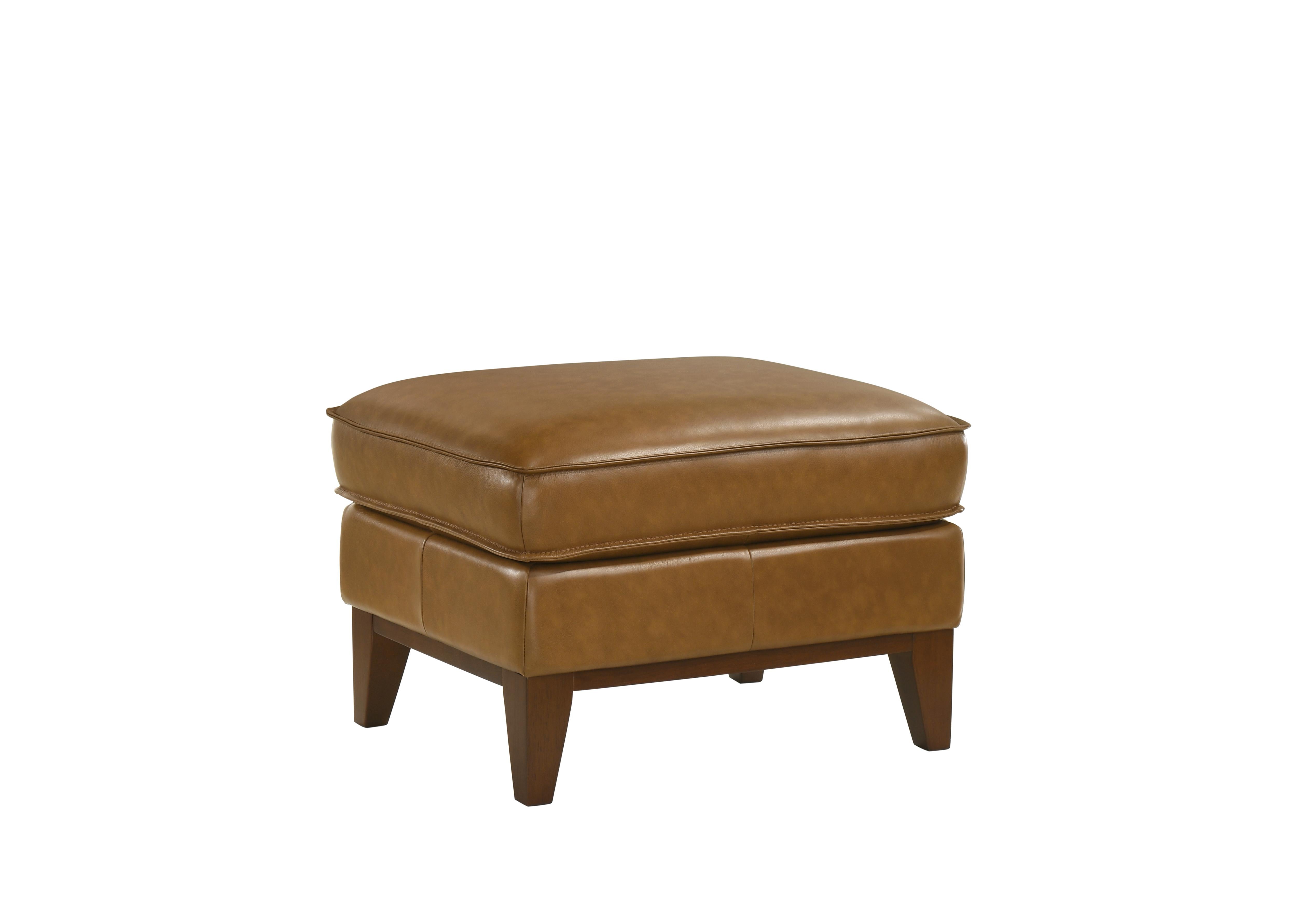 CASPAR OTTOMAN-CARAMEL - Ideal Furniture (Fresno,CA)