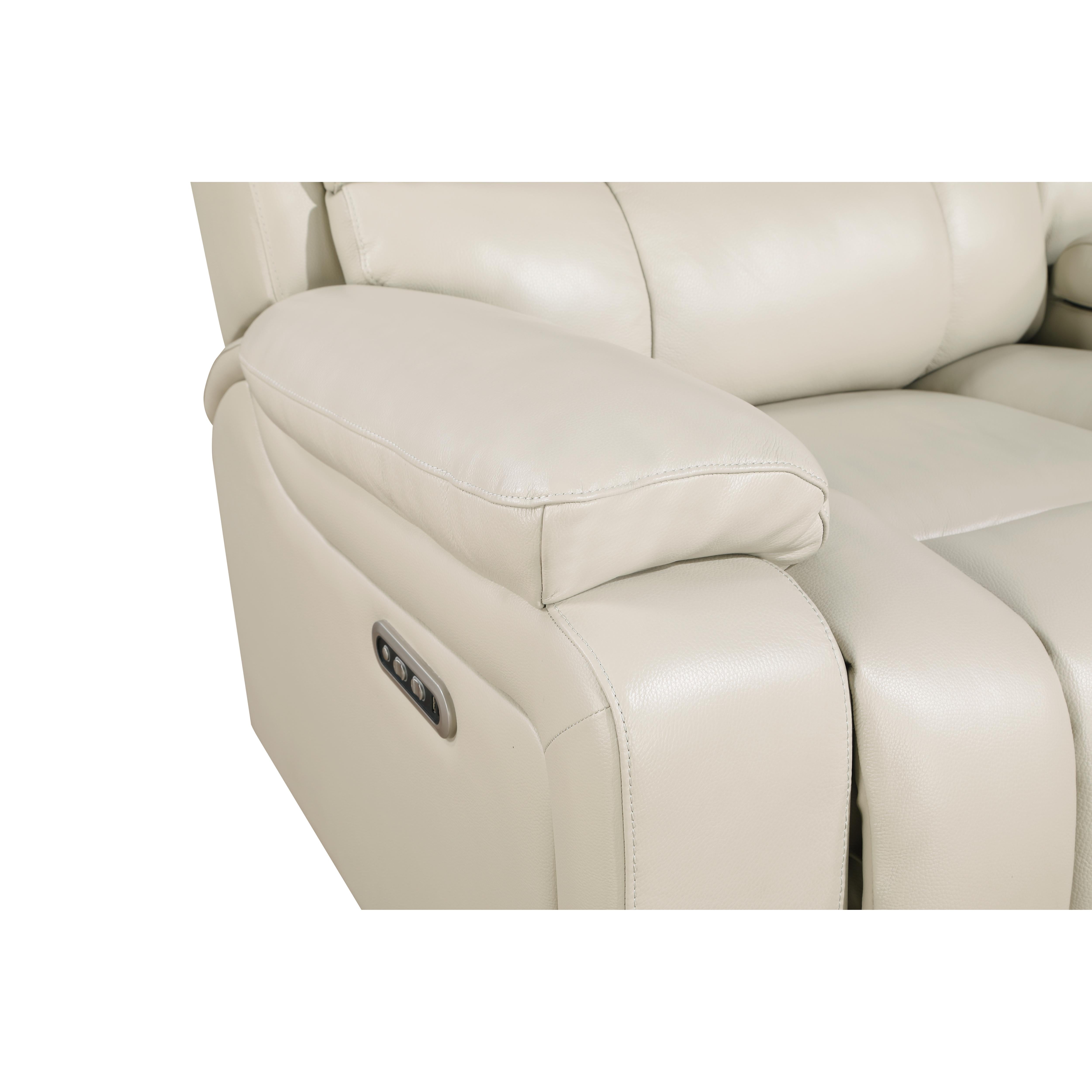 CICERO GLIDER RECLINER W/ PWR FR & HR-CREAM - Ideal Furniture (Fresno,CA)