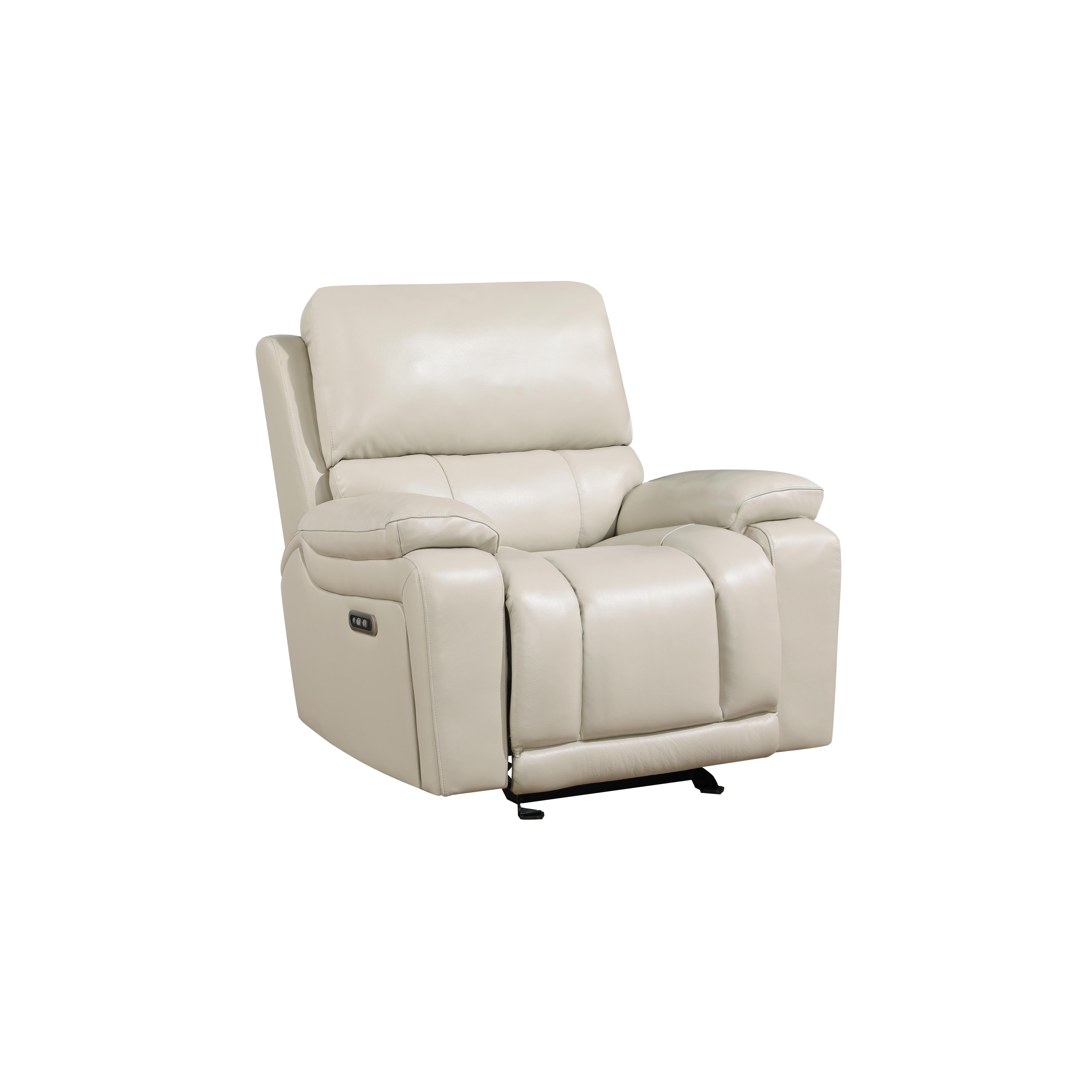 CICERO GLIDER RECLINER-CREAM - Ideal Furniture (Fresno,CA)
