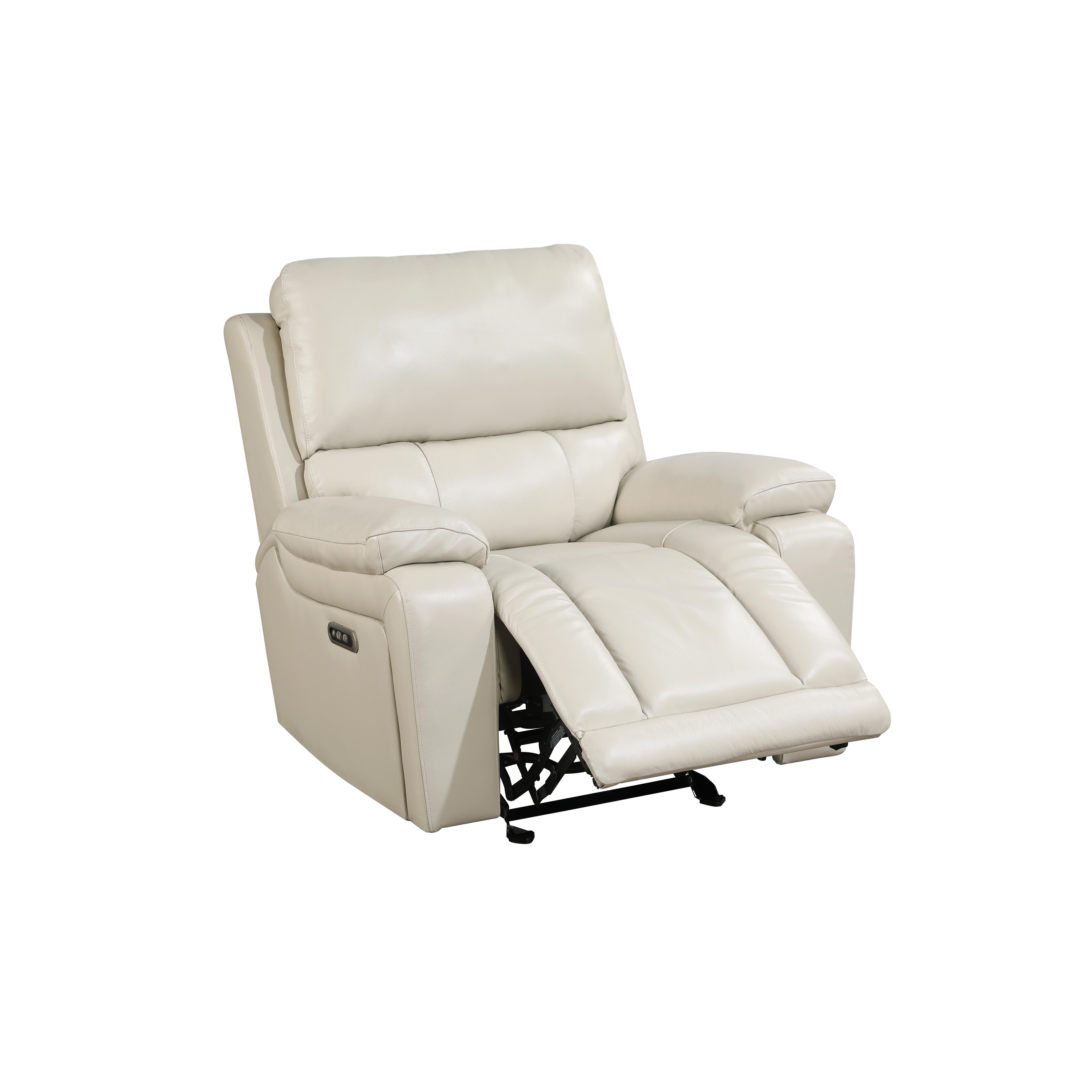 CICERO GLIDER RECLINER-CREAM - Ideal Furniture (Fresno,CA)