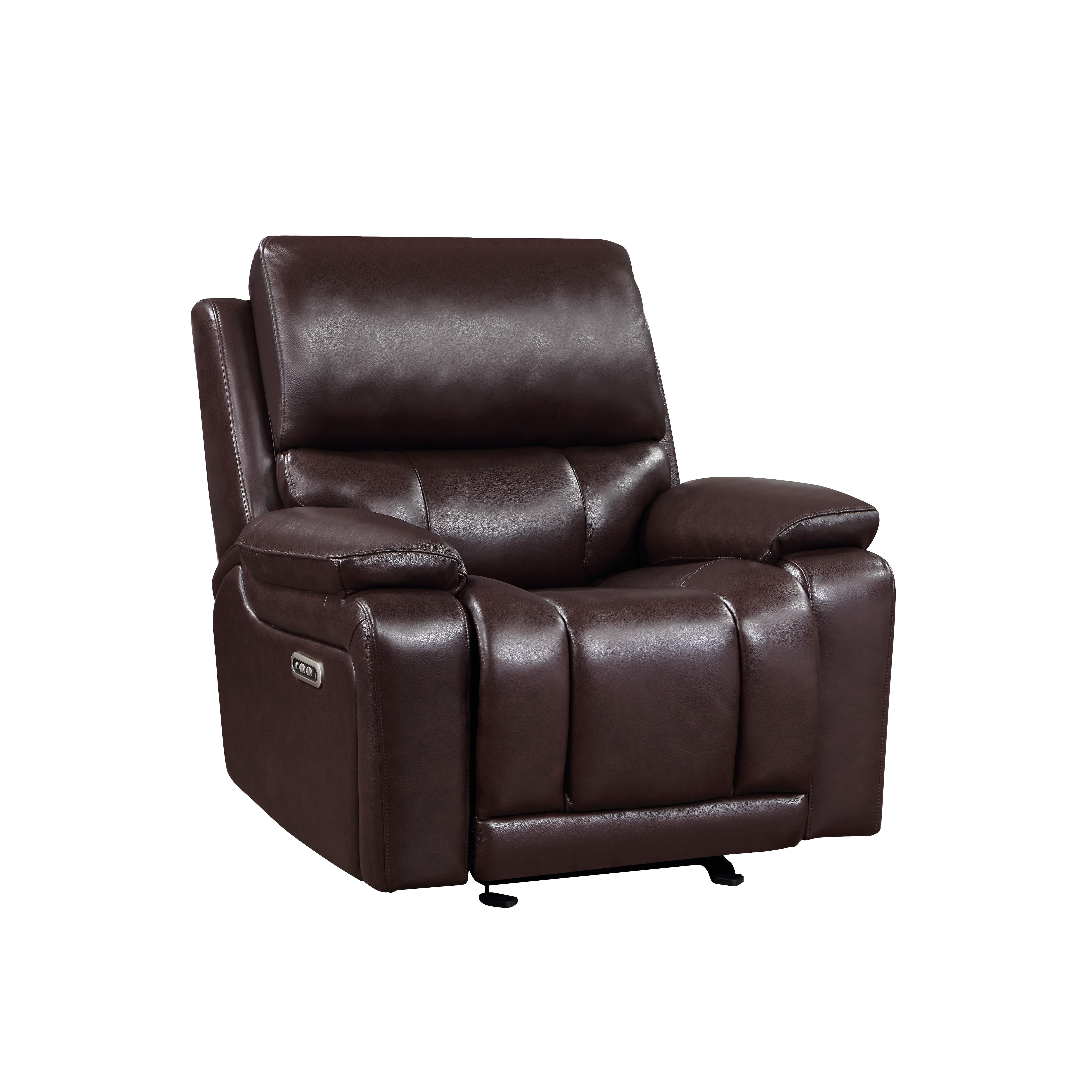 CICERO GLIDER RECLINER-BROWN - Ideal Furniture (Fresno,CA)