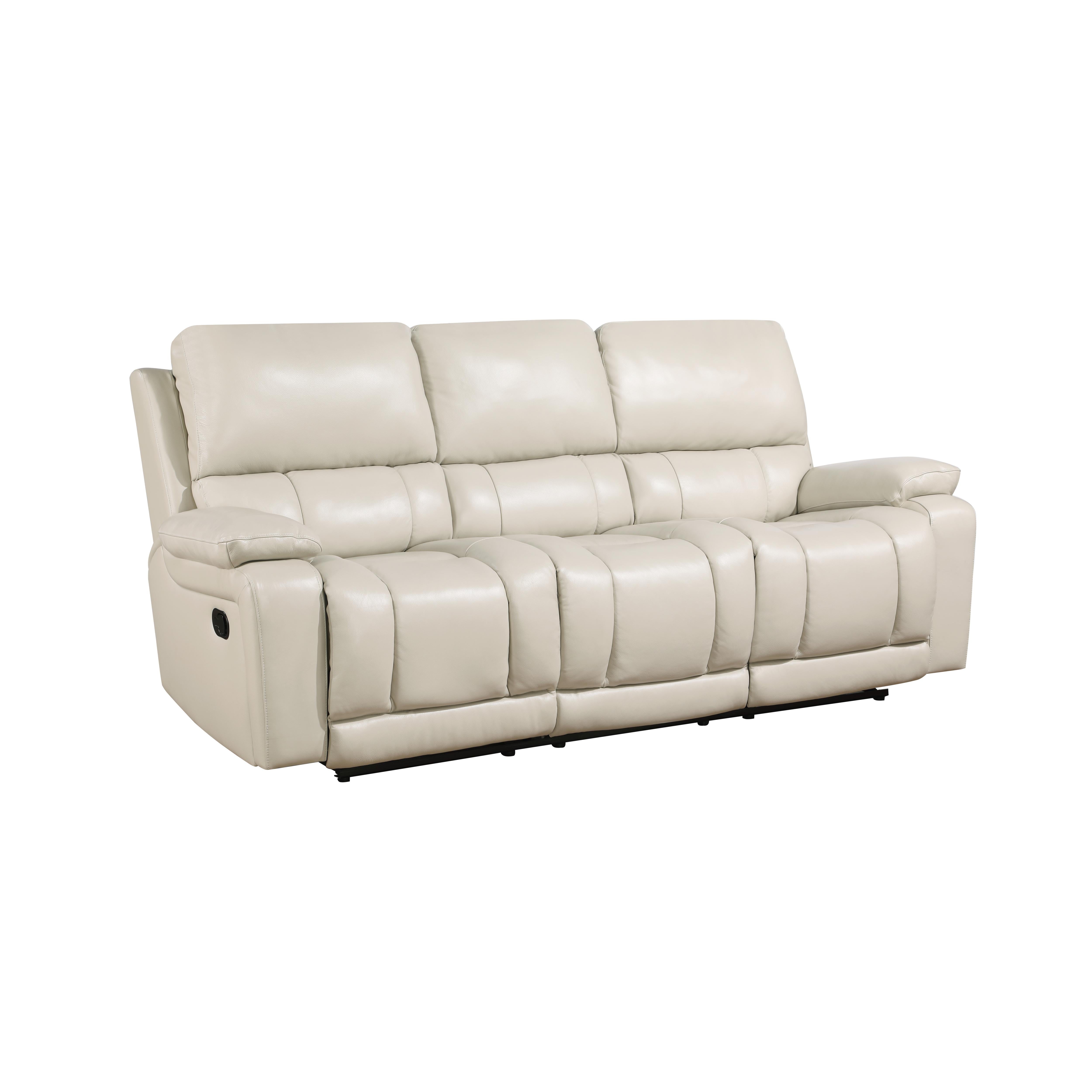 CICERO RECLINING SOFA-CREAM - Ideal Furniture (Fresno,CA)