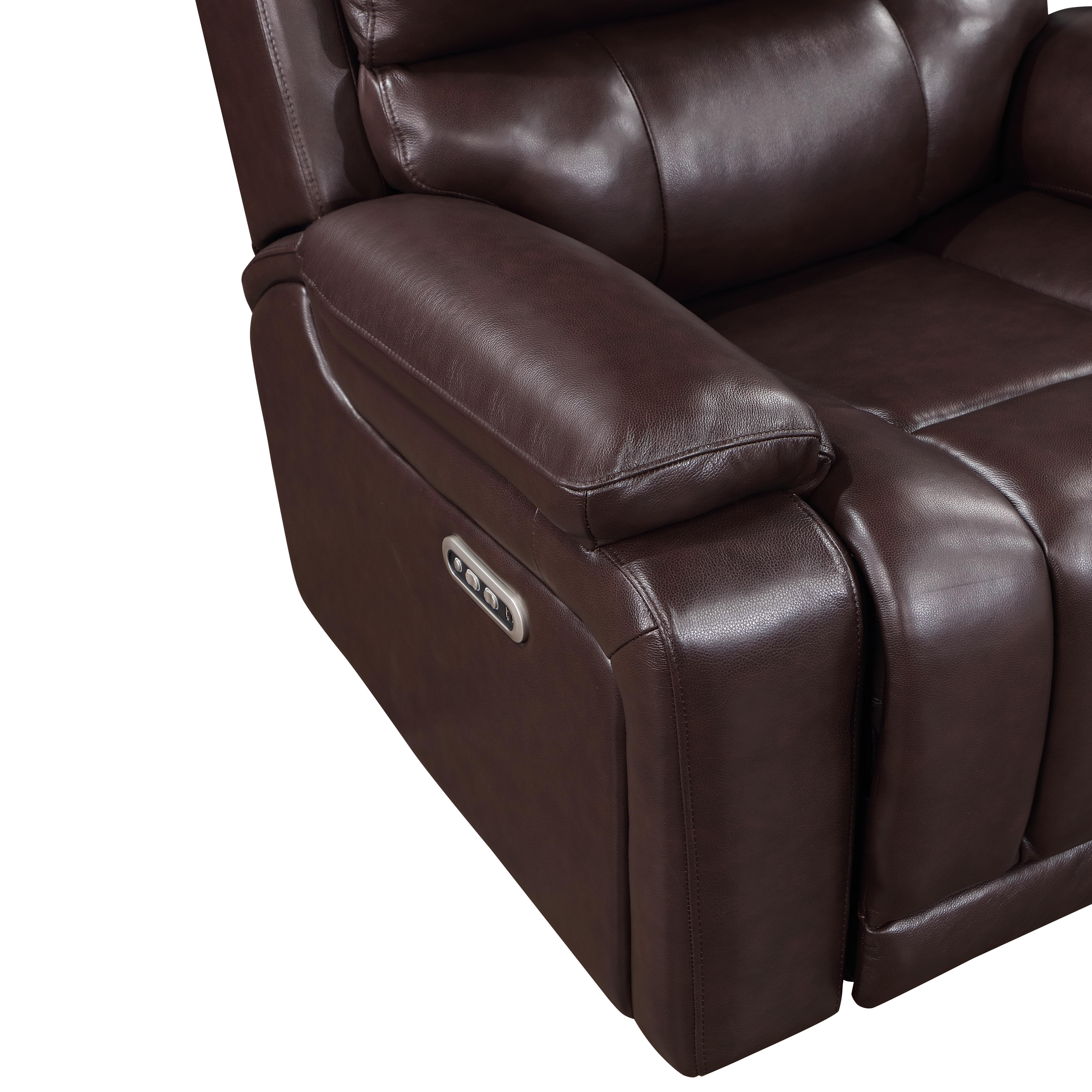 CICERO RECLINING CONSOLE LOVESEAT-BROWN