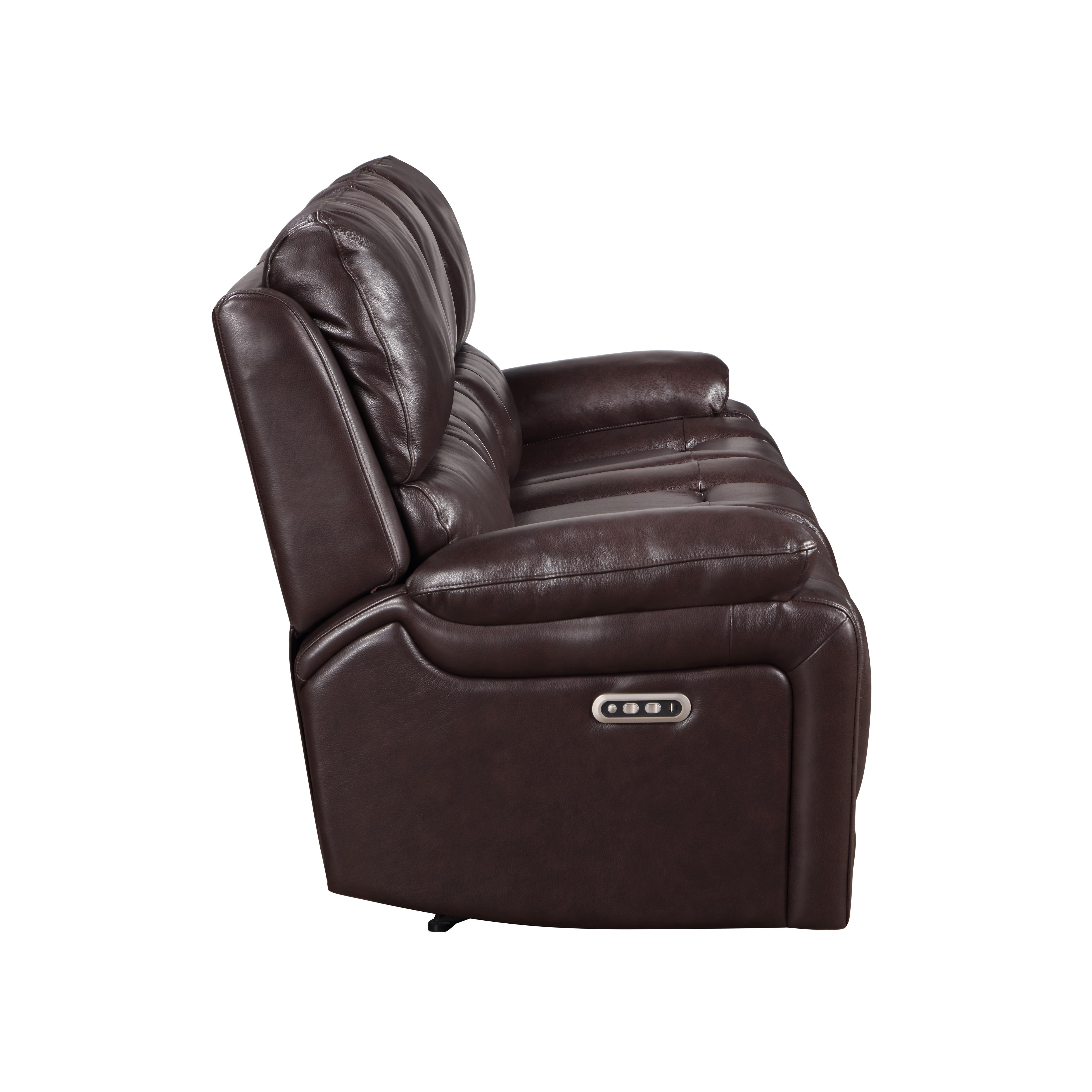 CICERO SOFA W/ PWR FR & HR -BROWN