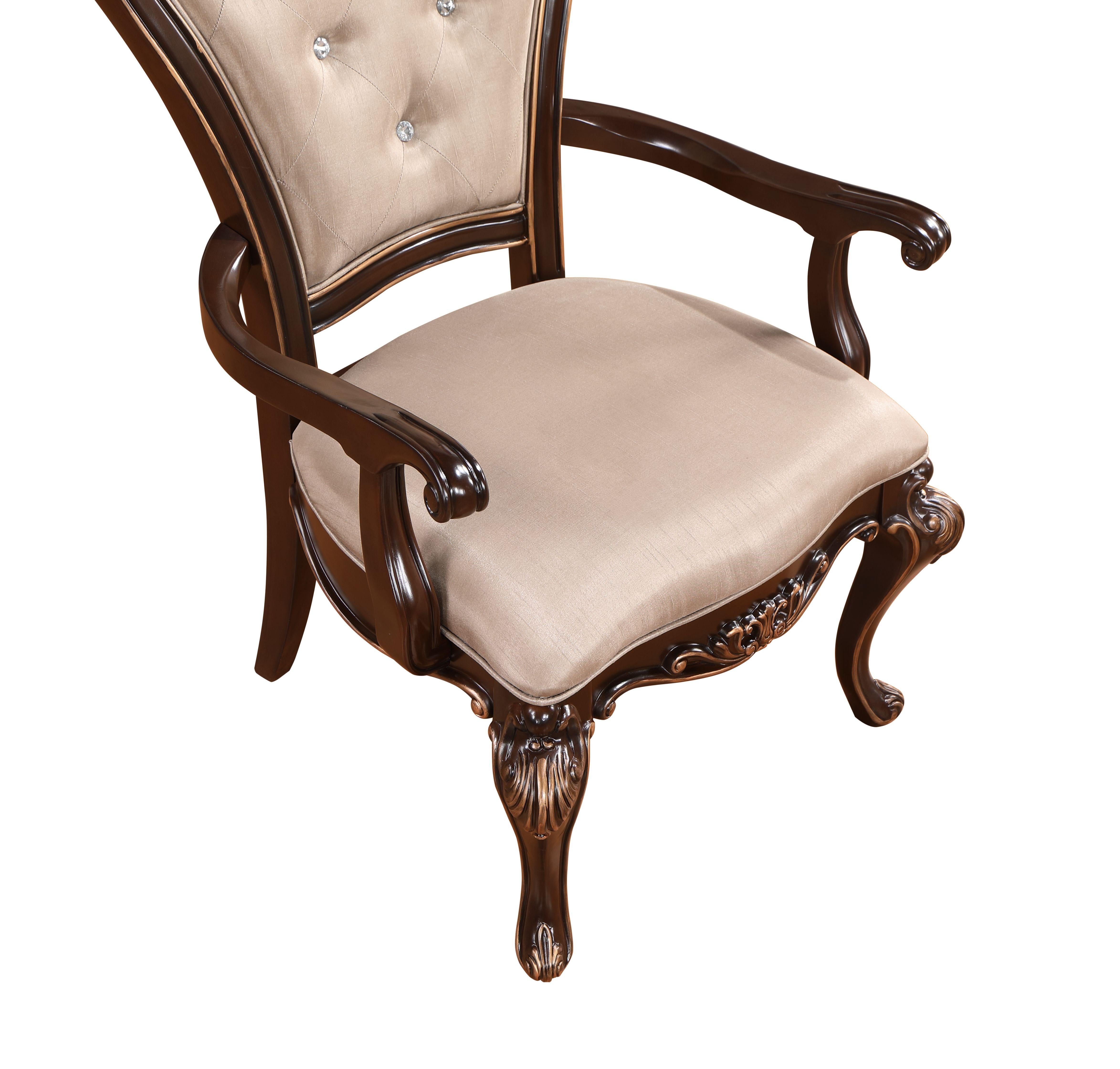 CONSTANTINE ARM CHAIR-CHERRY (2 PER CARTON) - Ideal Furniture (Fresno,CA)