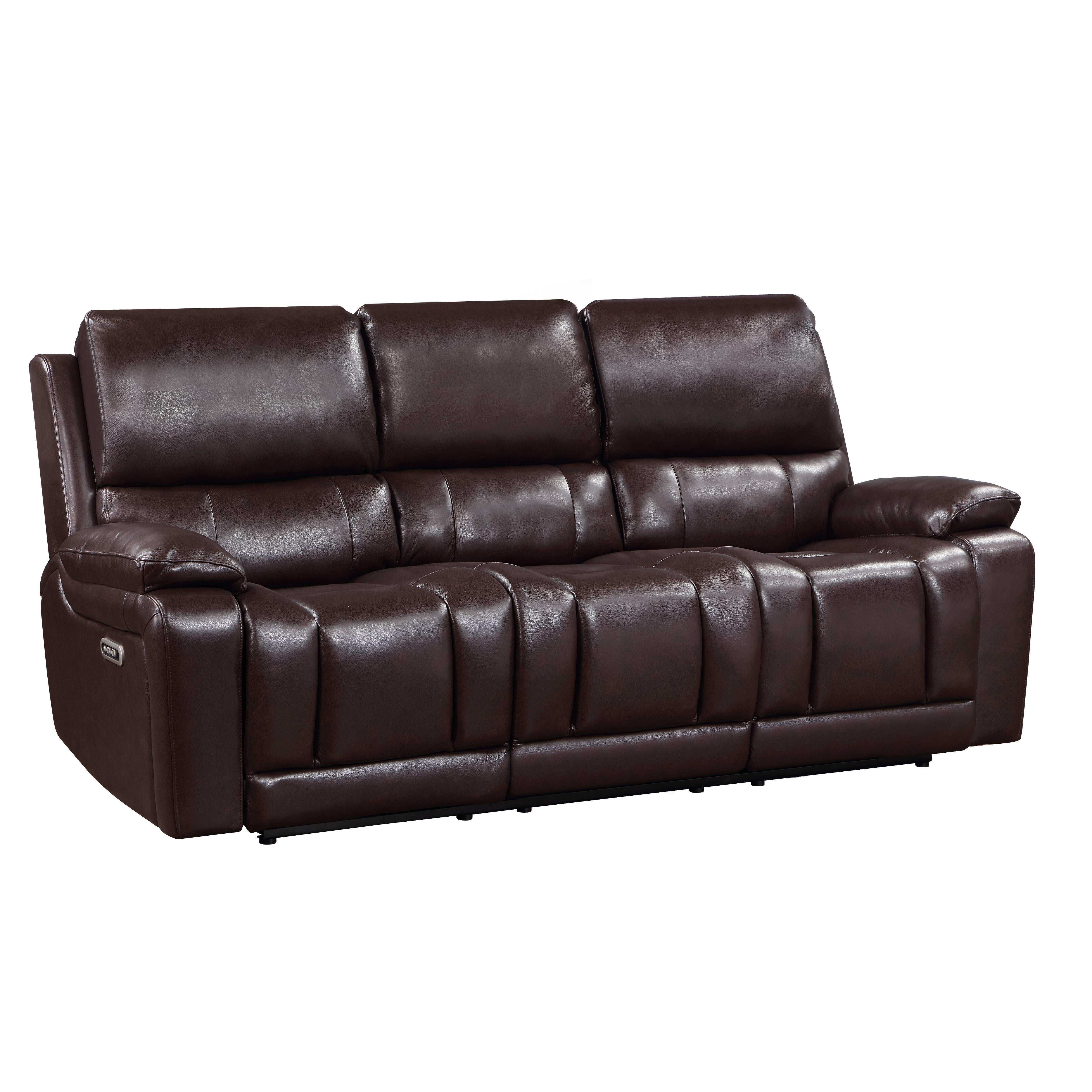 CICERO SOFA W/ PWR FR & HR -BROWN