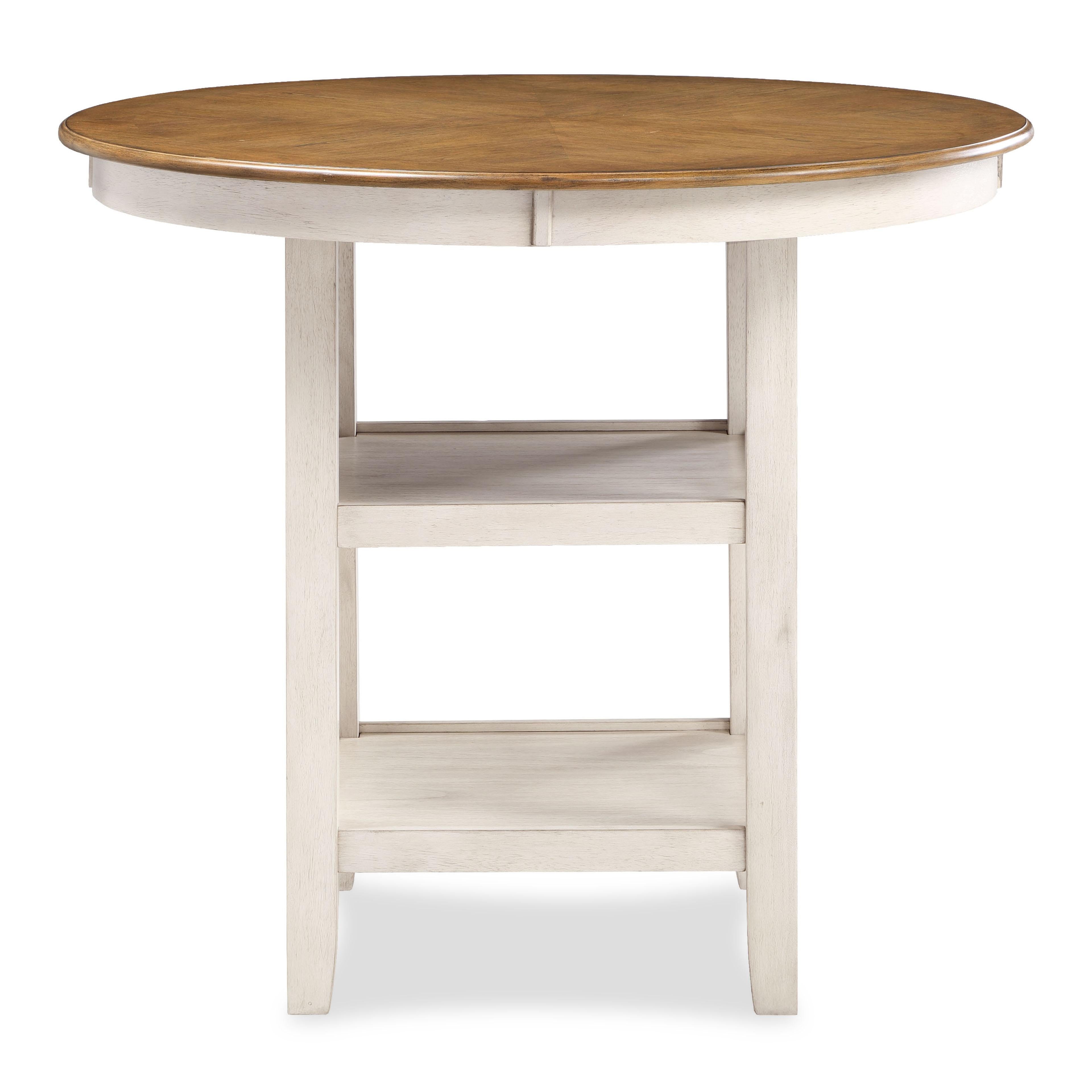 CORI COUNTER 5 PC SET-BISQUE/BROWN - Ideal Furniture (Fresno,CA)
