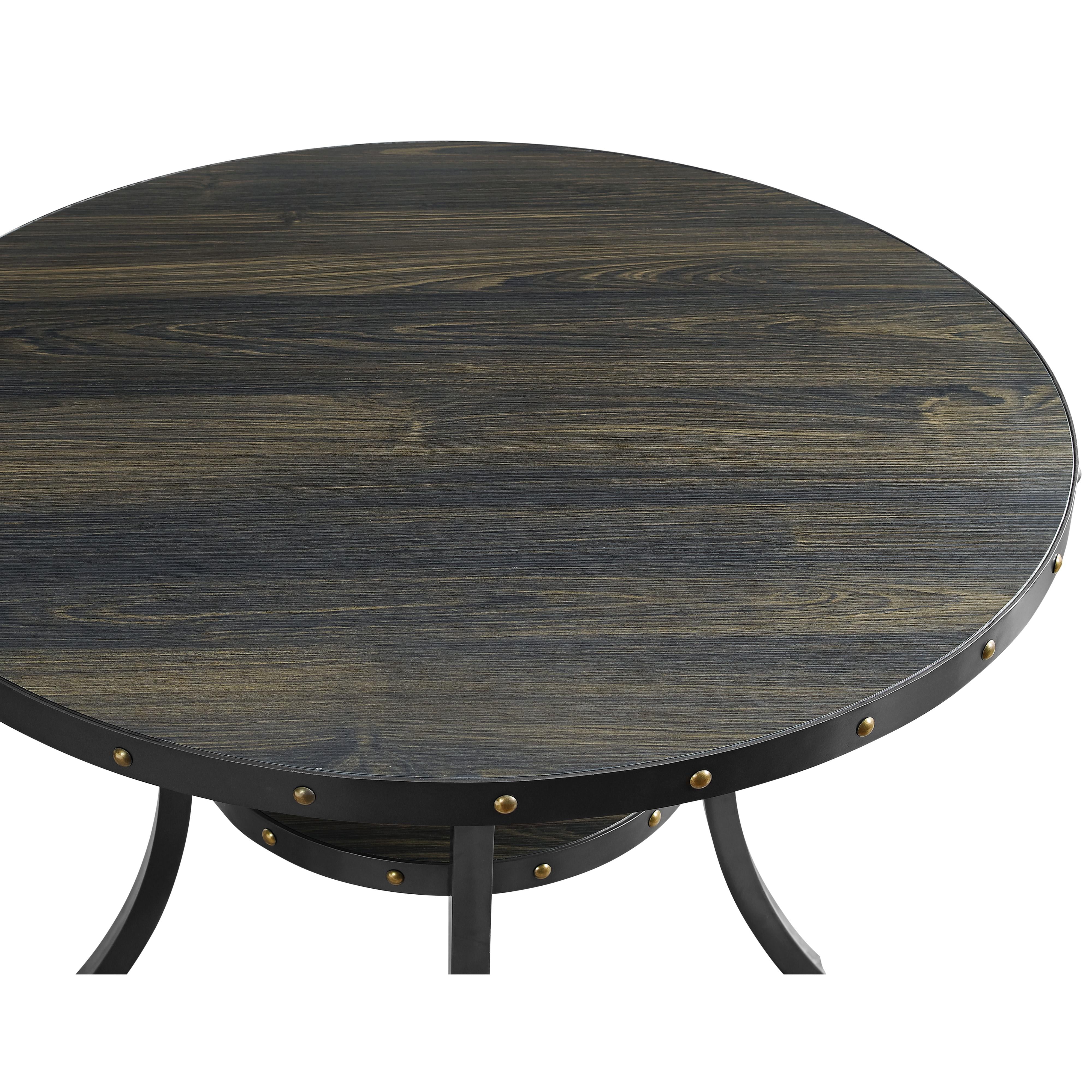 CRISPIN 36" ROUND BAR TABLE-SMOKE - Ideal Furniture (Fresno,CA)