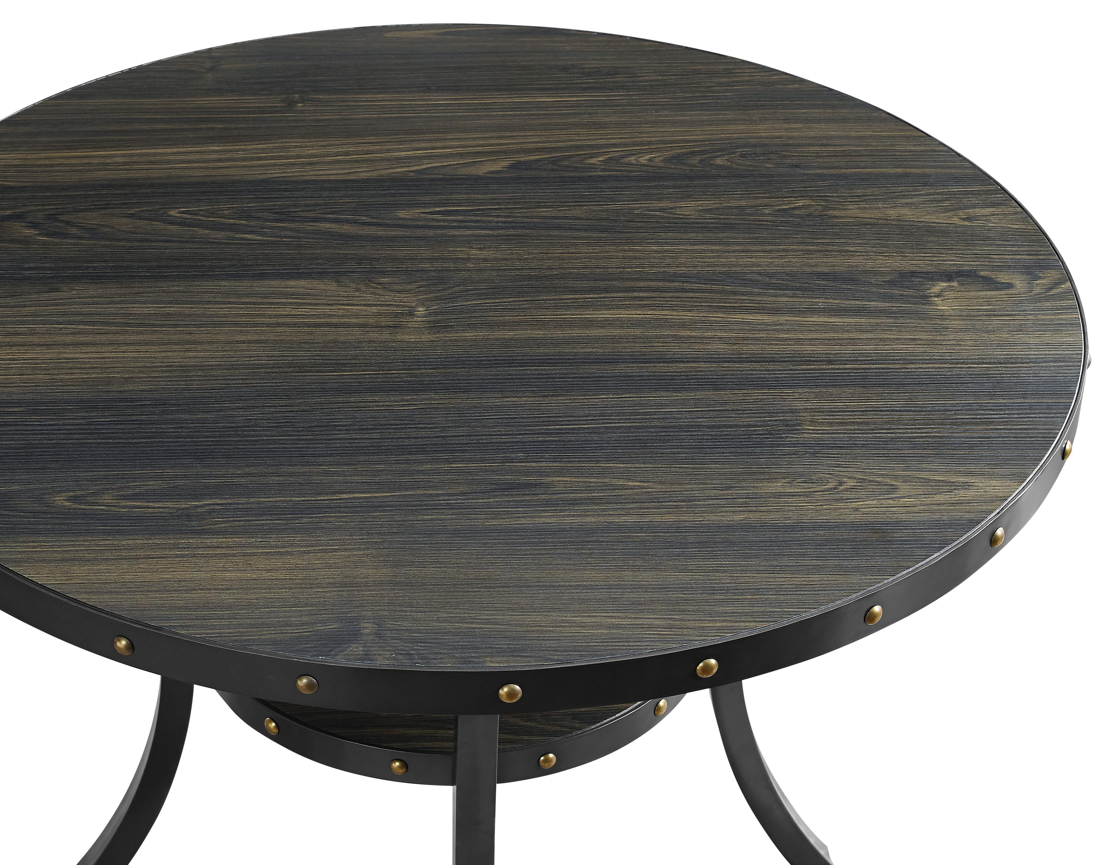 CRISPIN 48" ROUND COUNTER TABLE-SMOKE - Ideal Furniture (Fresno,CA)