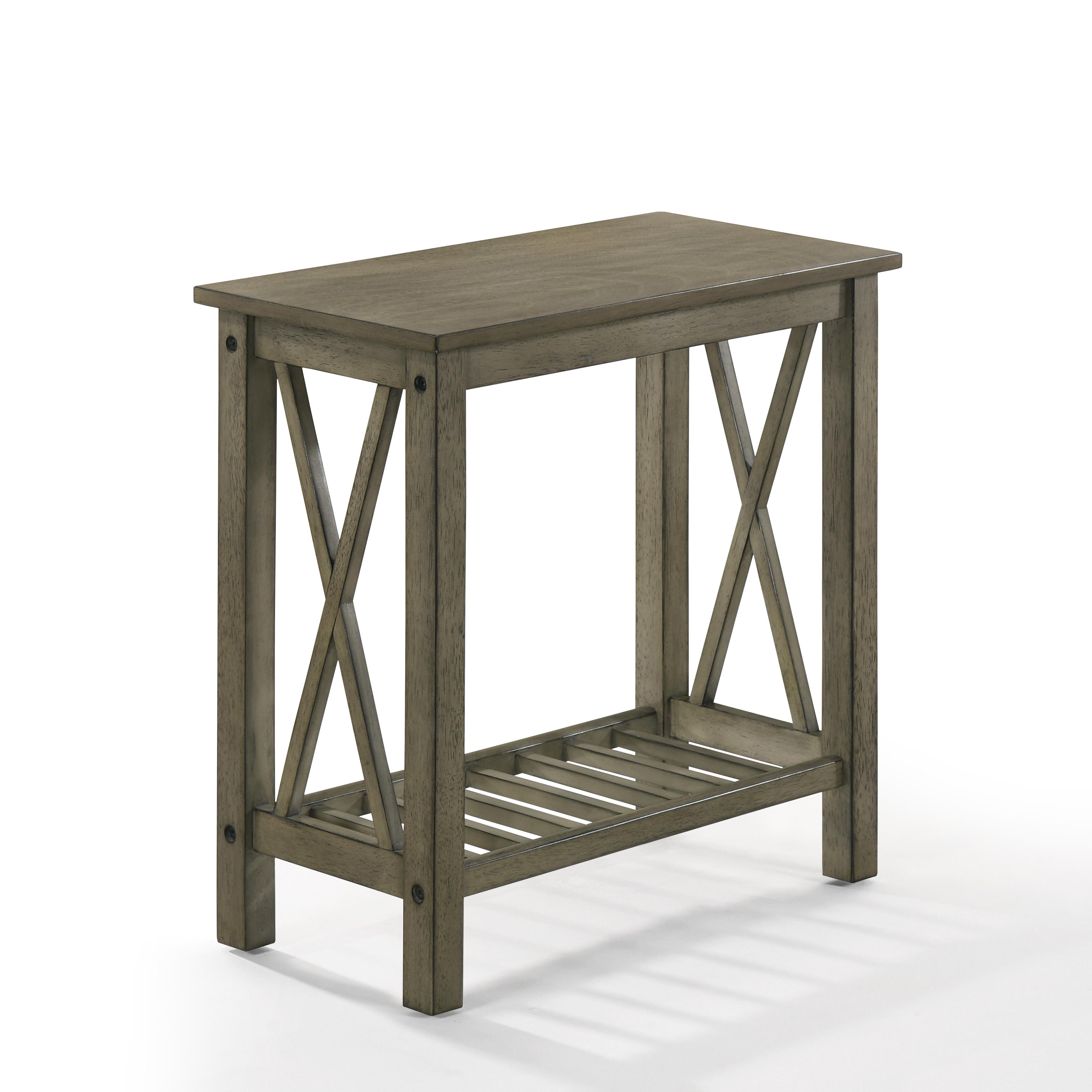 EDEN CHAIRSIDE TABLE-GRAY - Ideal Furniture (Fresno,CA)