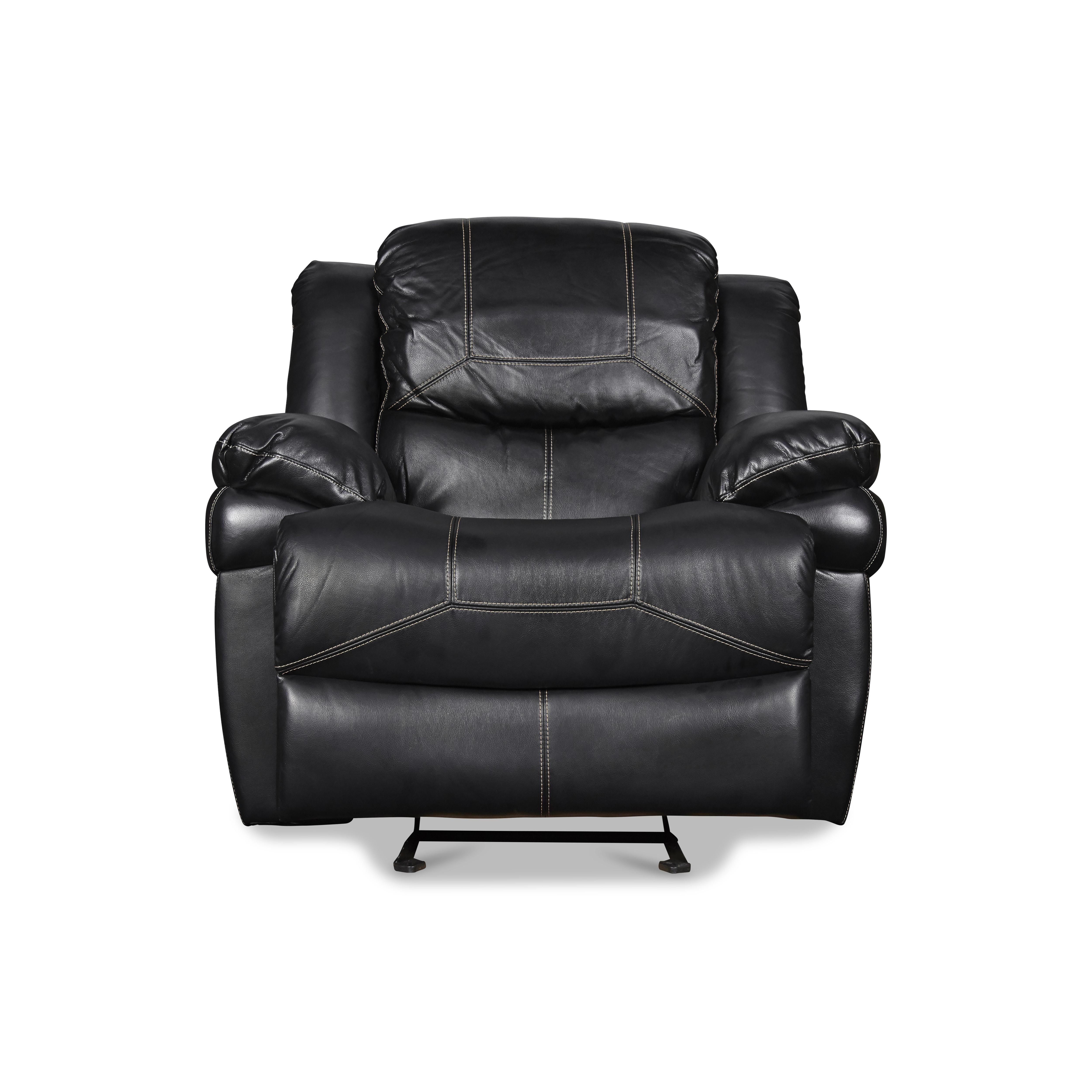 FLYNN GLIDER RECLINER-BLACK - Ideal Furniture (Fresno,CA)