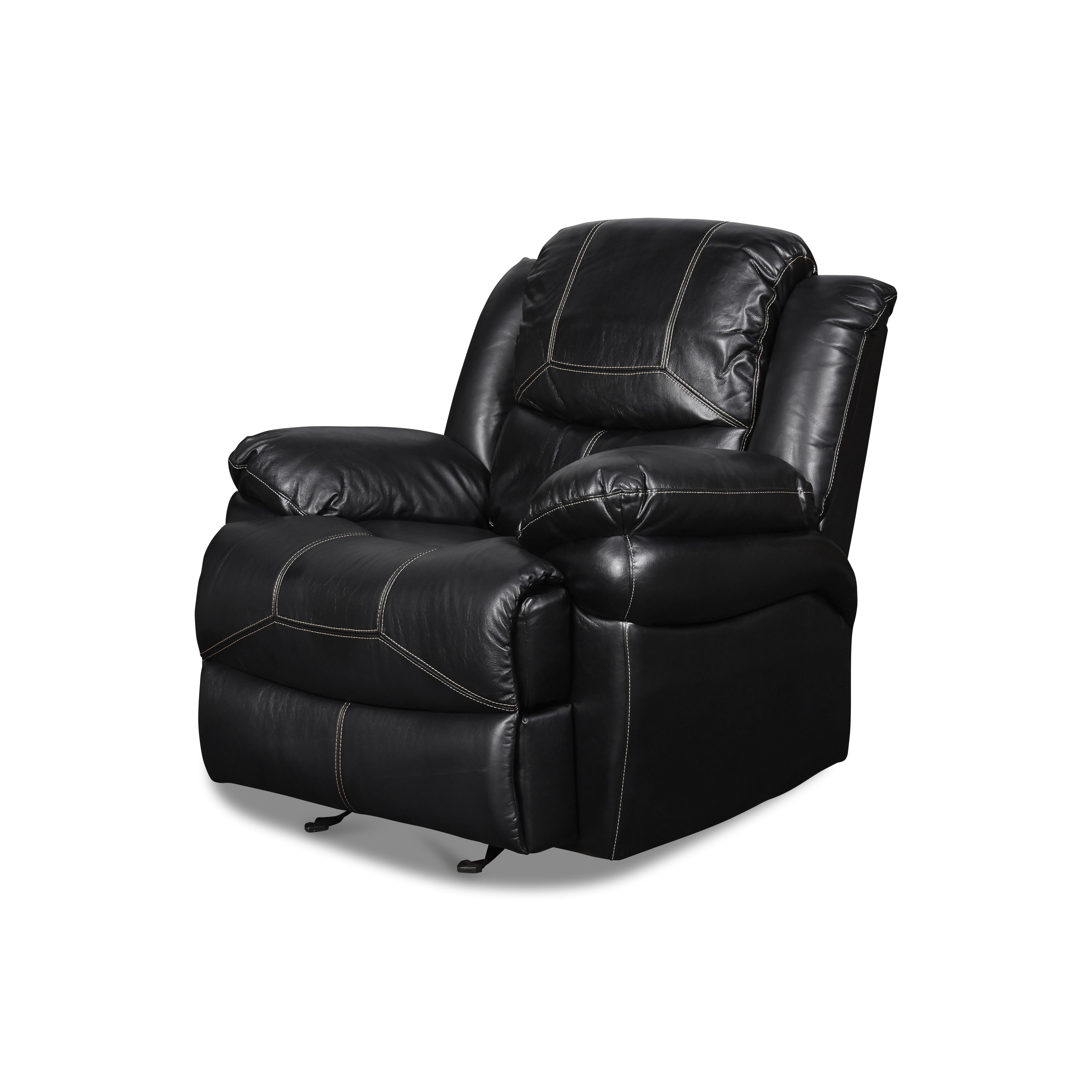 FLYNN GLIDER RECLINER-BLACK - Ideal Furniture (Fresno,CA)