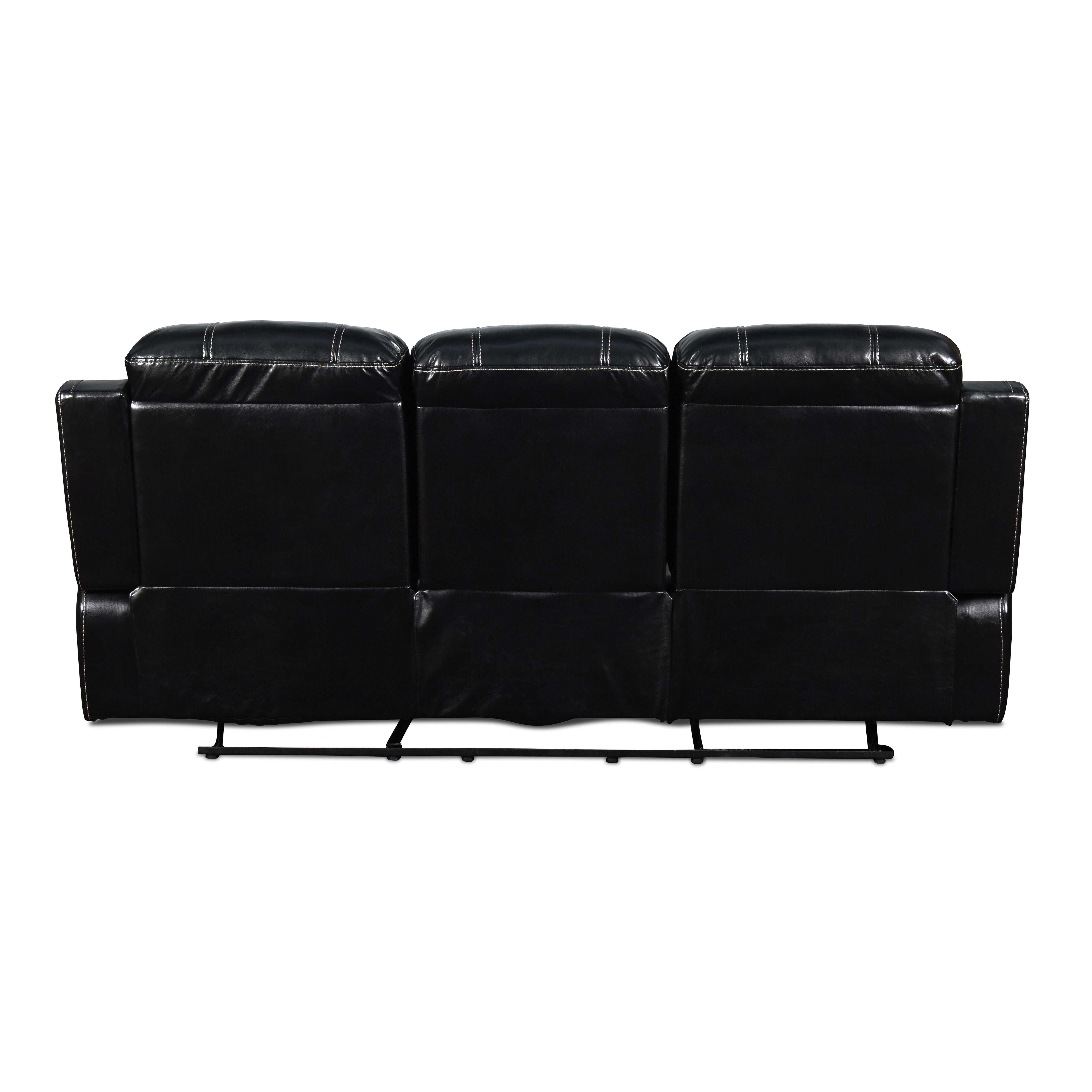 FUSION DUAL RECLINER SOFA W/PWR FTRST-EBONY - Ideal Furniture (Fresno,CA)