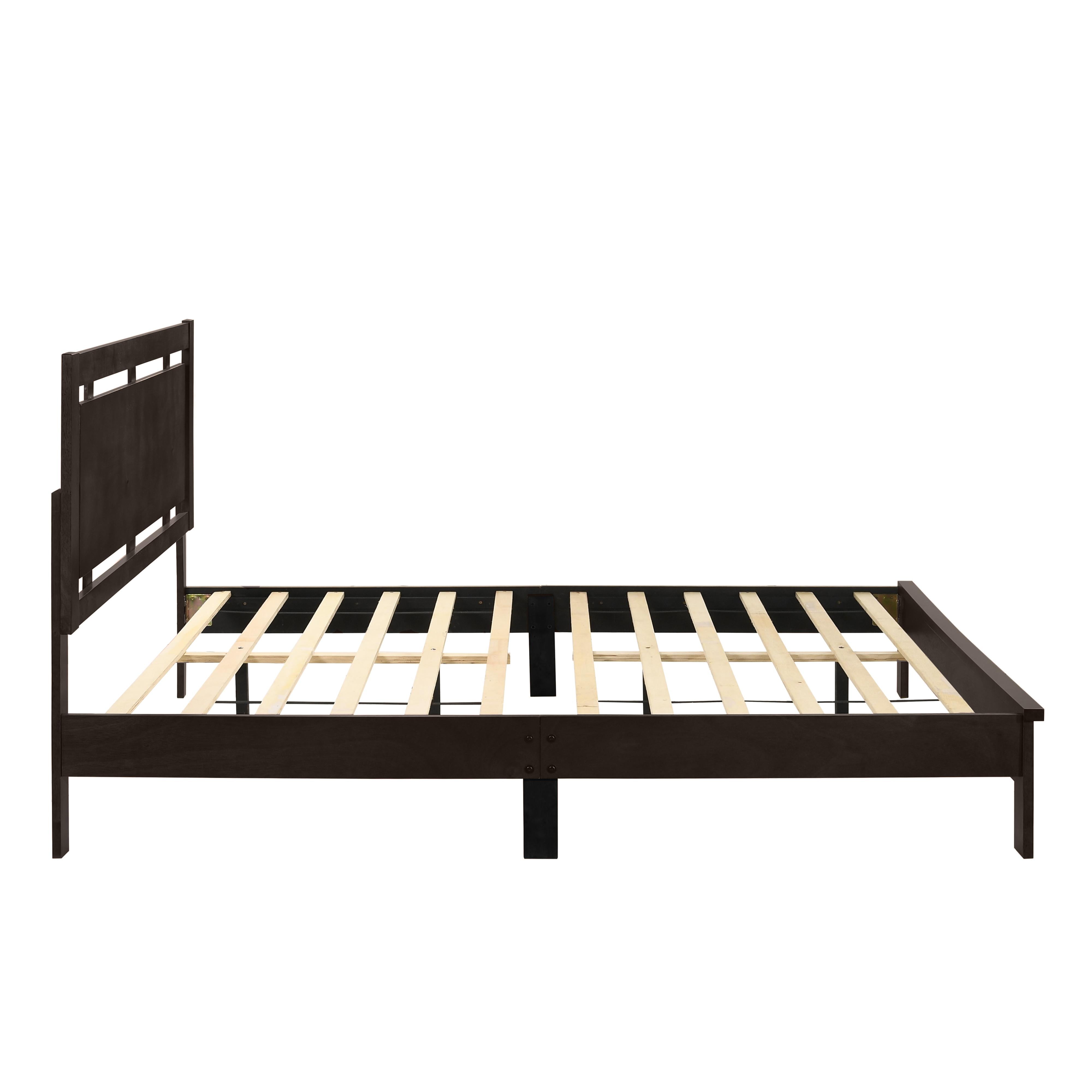 GEMINI 4/6 F PANEL BED-HB/FB/RAILS-MERLOT - Ideal Furniture (Fresno,CA)