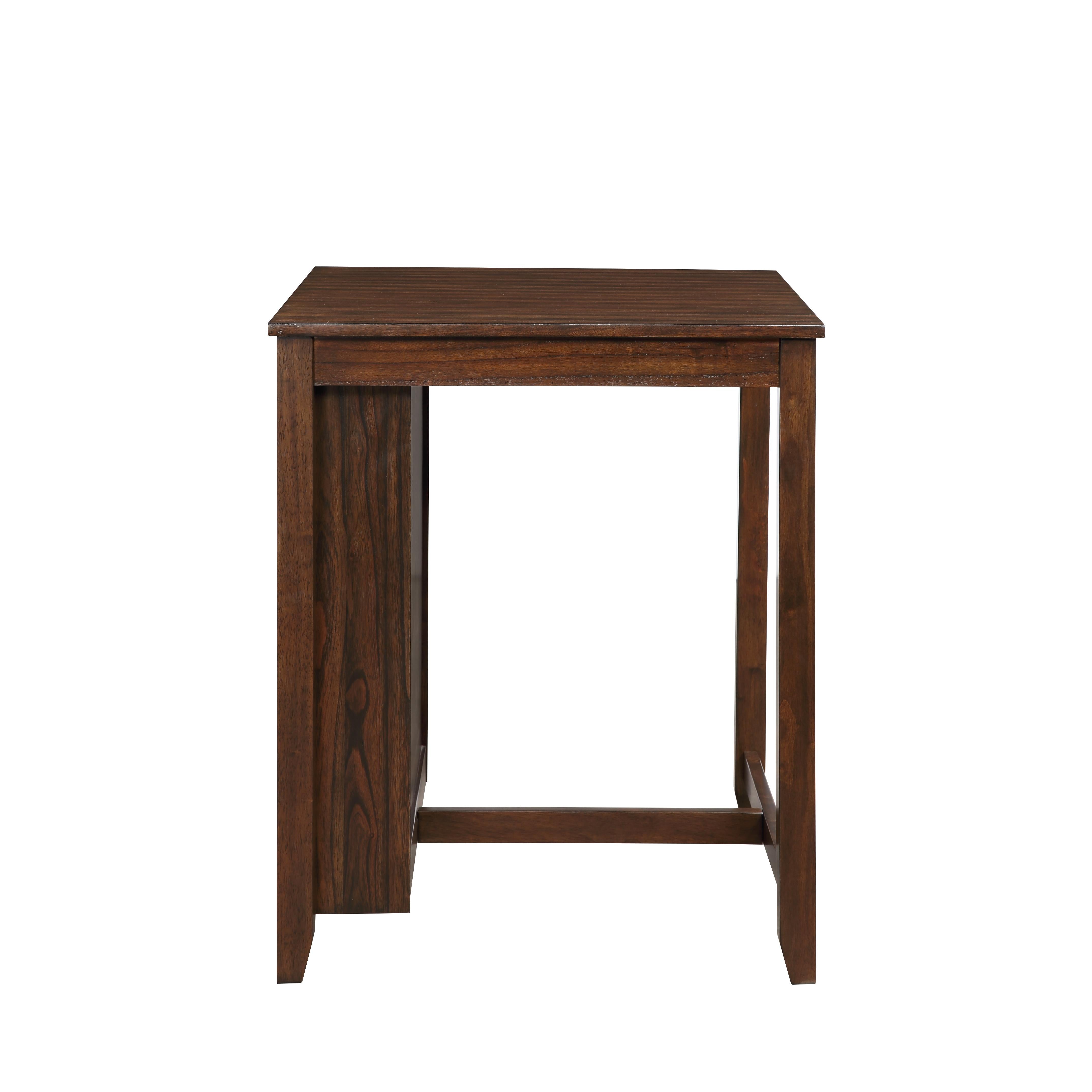 GIA 30" COUNTER TABLE W/2 CHAIRS & STG SHELF-CHERRY - Ideal Furniture (Fresno,CA)