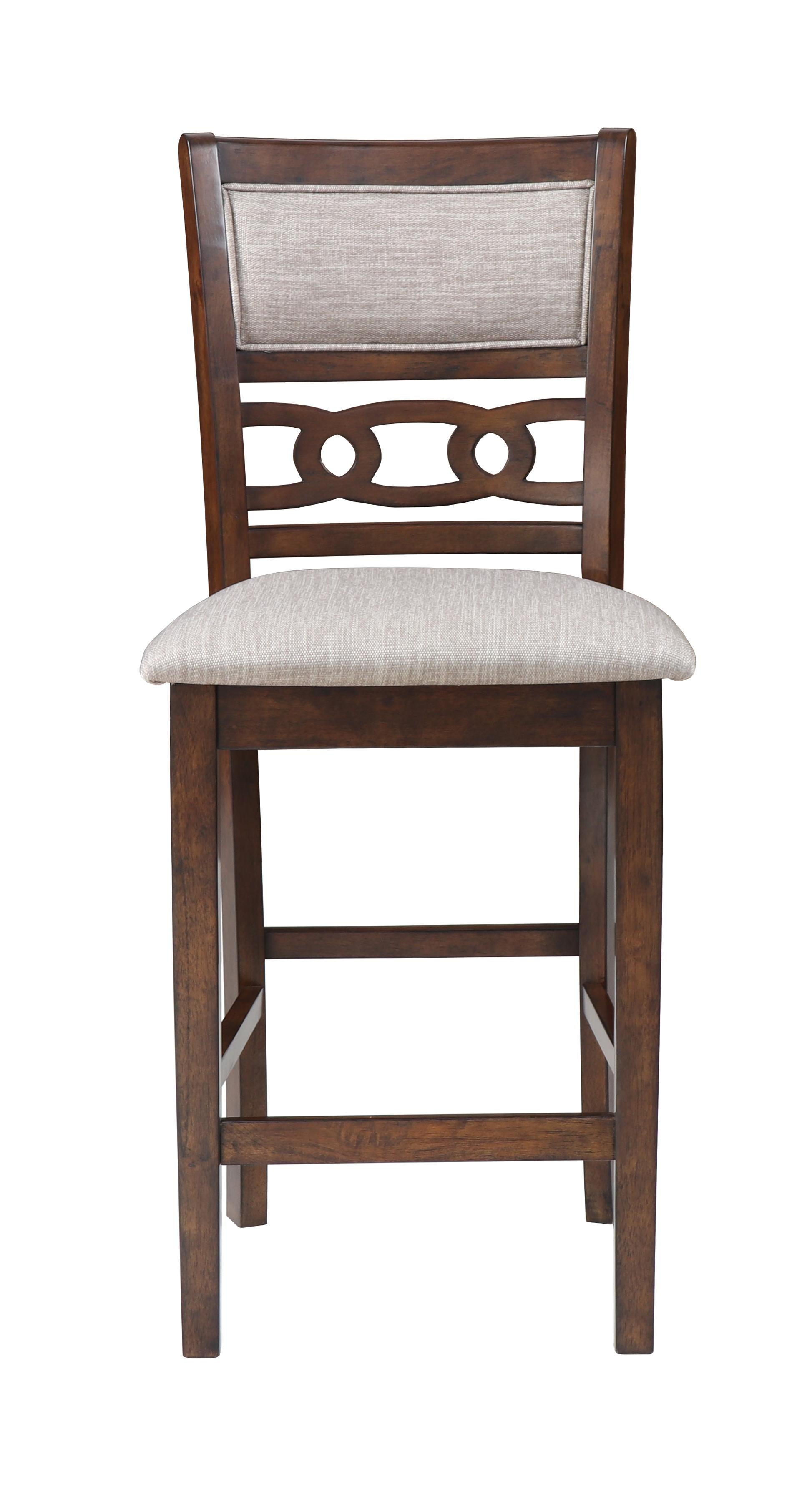 GIA 42" COUNTER DROP LEAF TABLE W/2 CHAIRS-CHERRY - Ideal Furniture (Fresno,CA)
