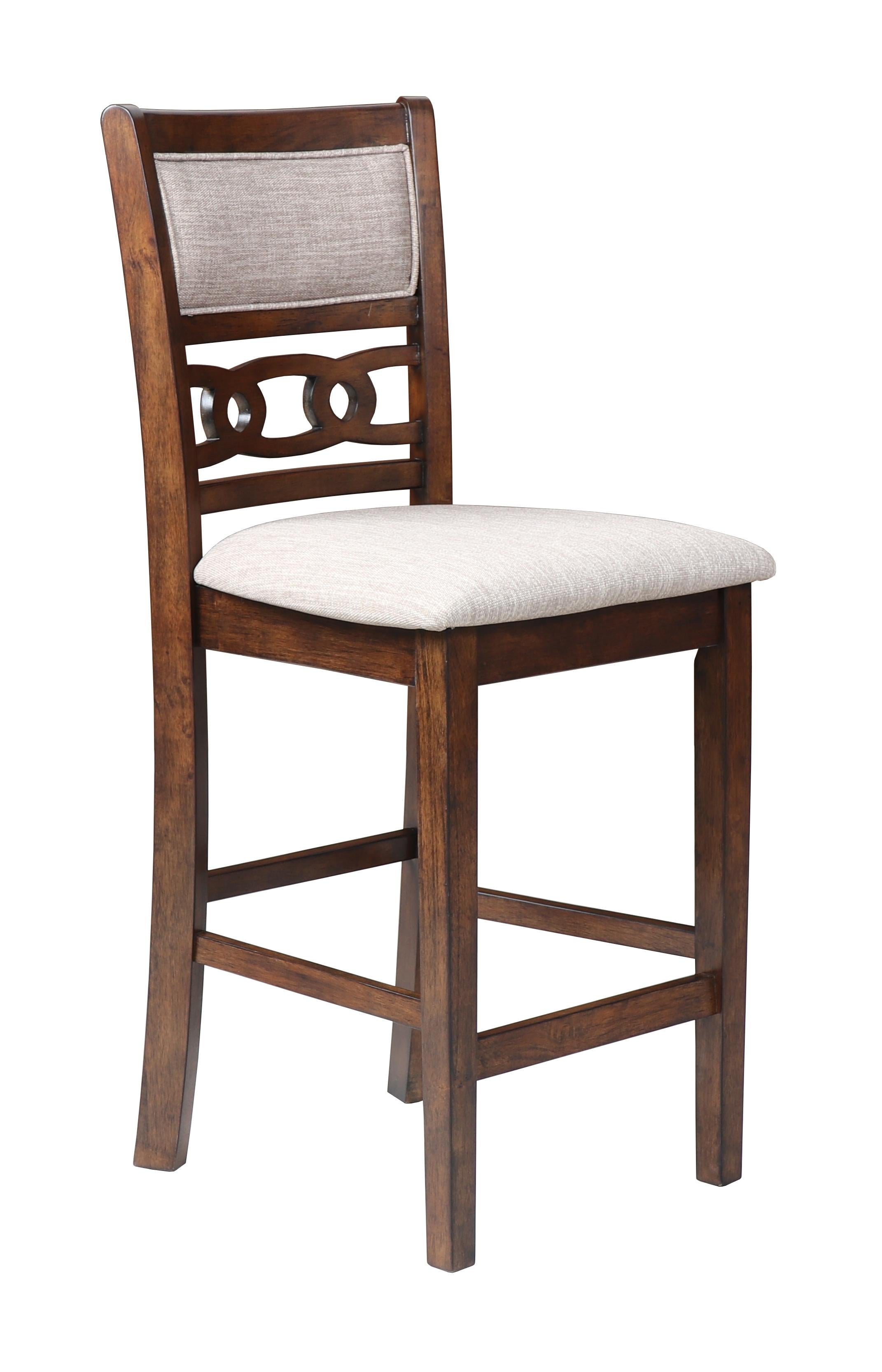 GIA 42" COUNTER DROP LEAF TABLE W/2 CHAIRS-CHERRY - Ideal Furniture (Fresno,CA)