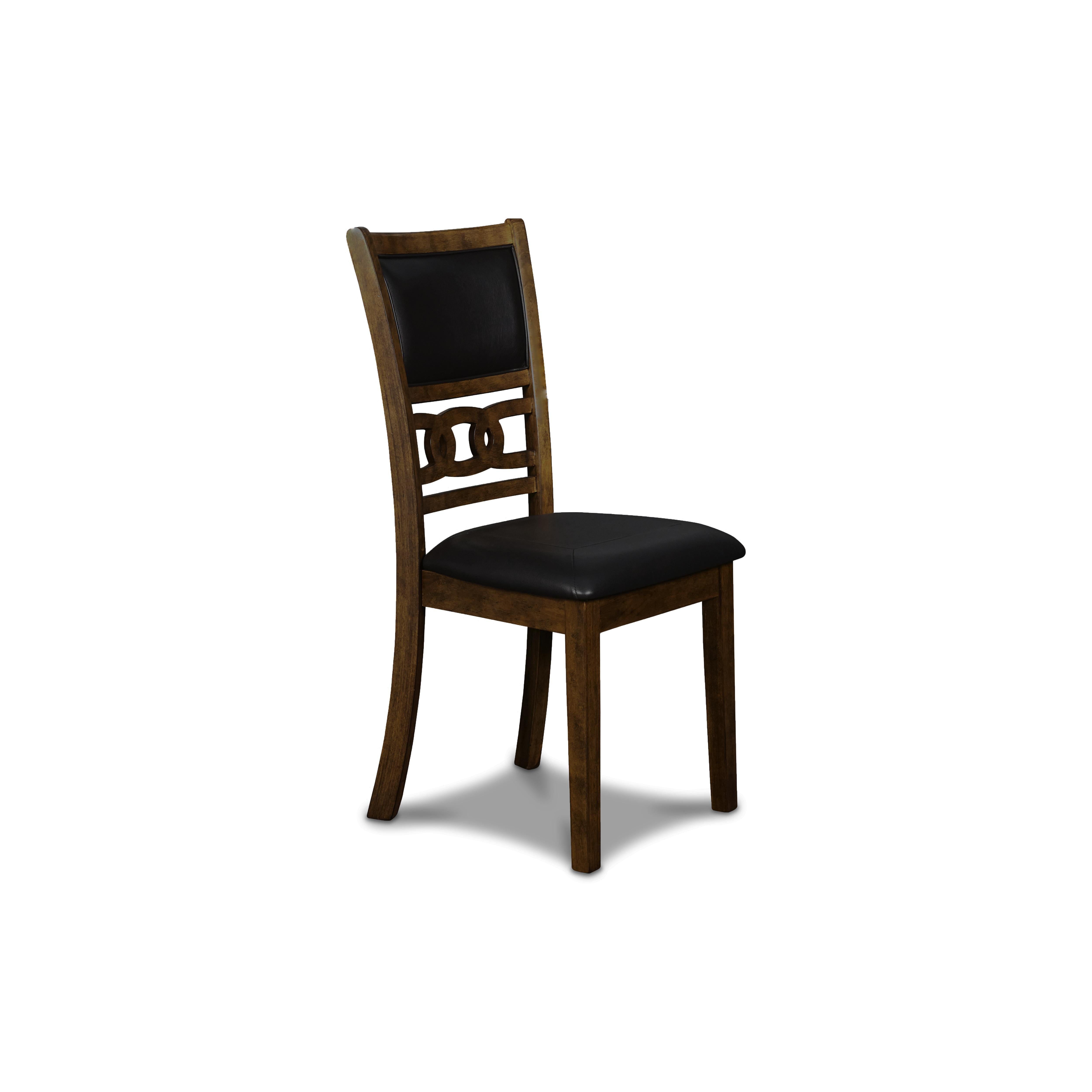 GIA 42" DINING DROP LEAF TABLE W/2 CHAIRS-BROWN - Ideal Furniture (Fresno,CA)