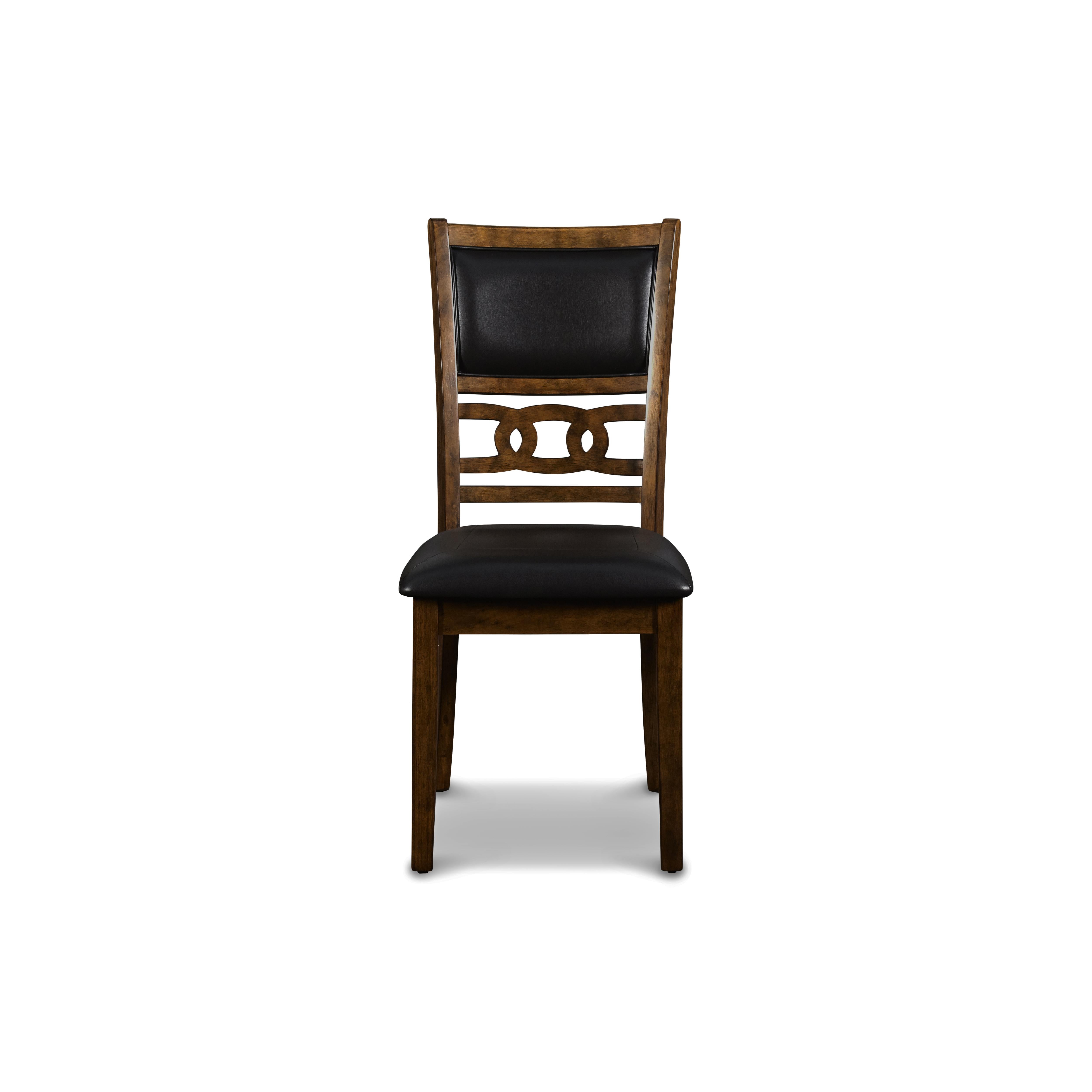 GIA 42" DINING DROP LEAF TABLE W/2 CHAIRS-BROWN - Ideal Furniture (Fresno,CA)
