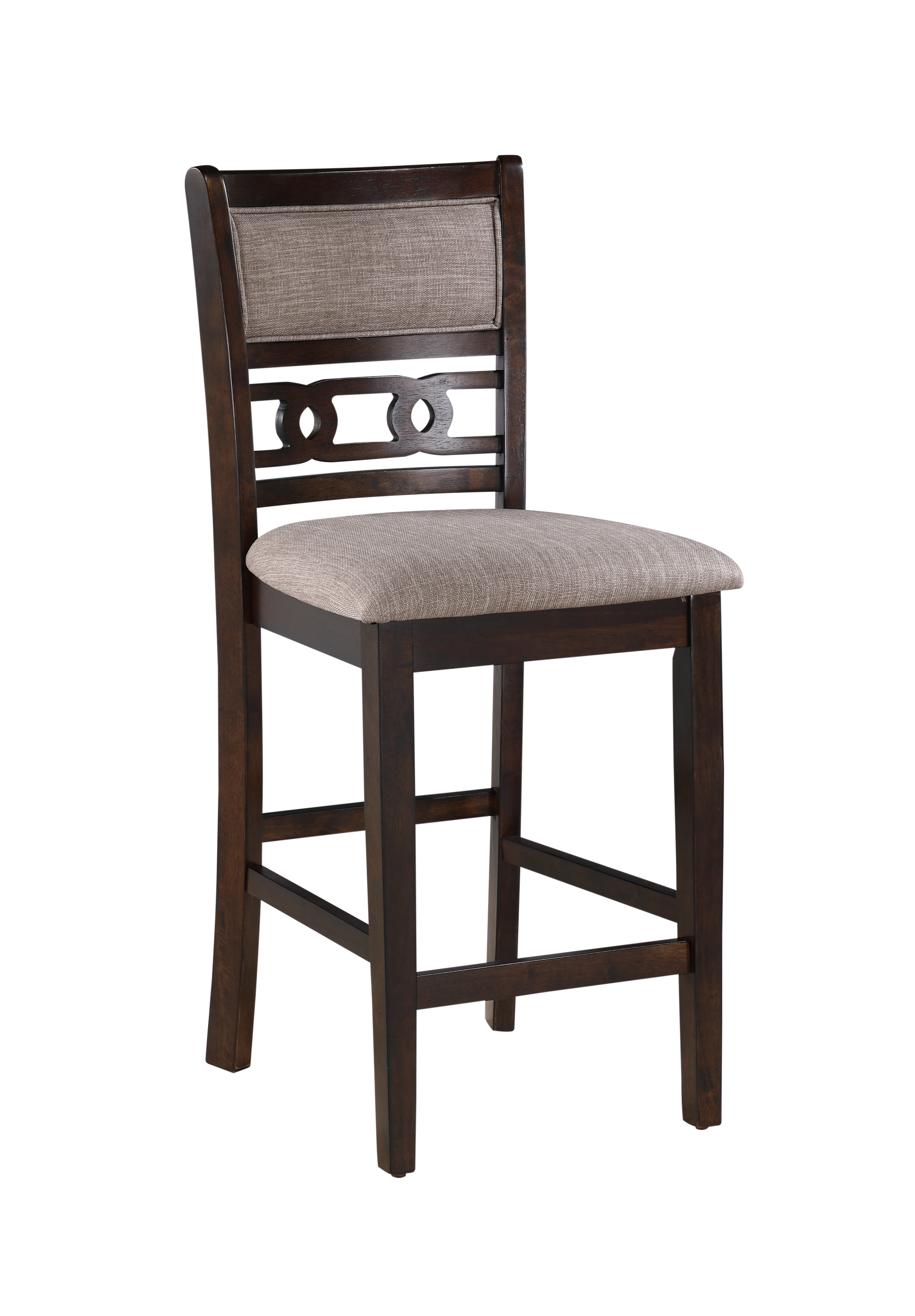 GIA 5PC 42" SQUARE COUNTER TABLE & 4 CHAIRS-CHERRY - Ideal Furniture (Fresno,CA)